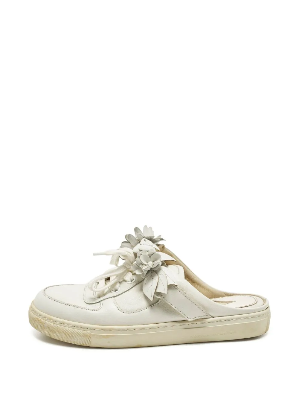 Floral-Appliqué Slip-On Sneakers by Sophia Webster