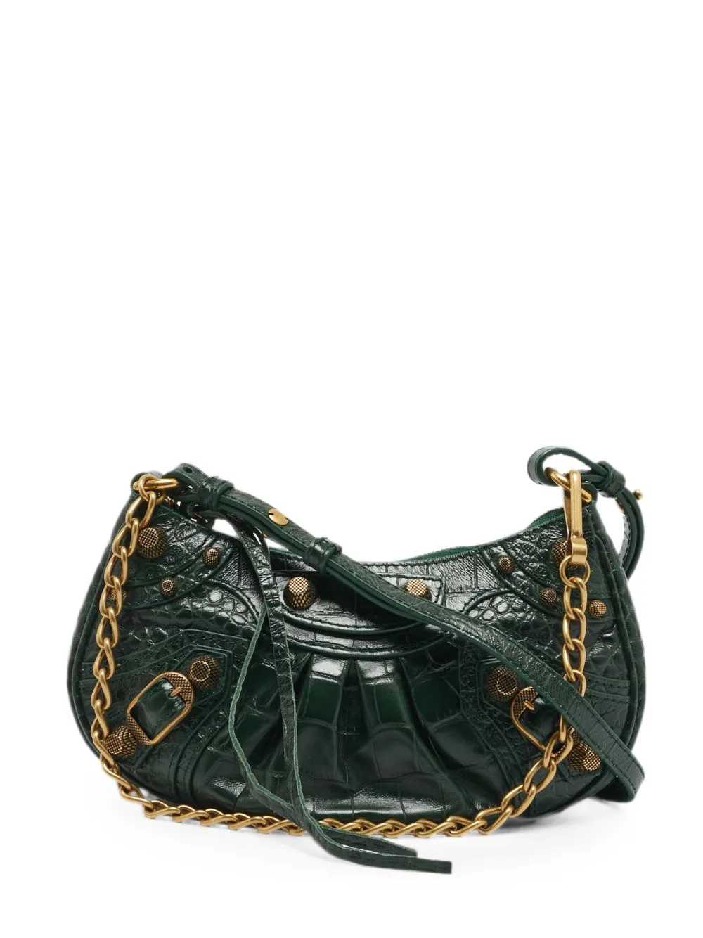Mini Le Cagole Croc-Embossed Shoulder Bag by Balenciaga Pre-Owned
