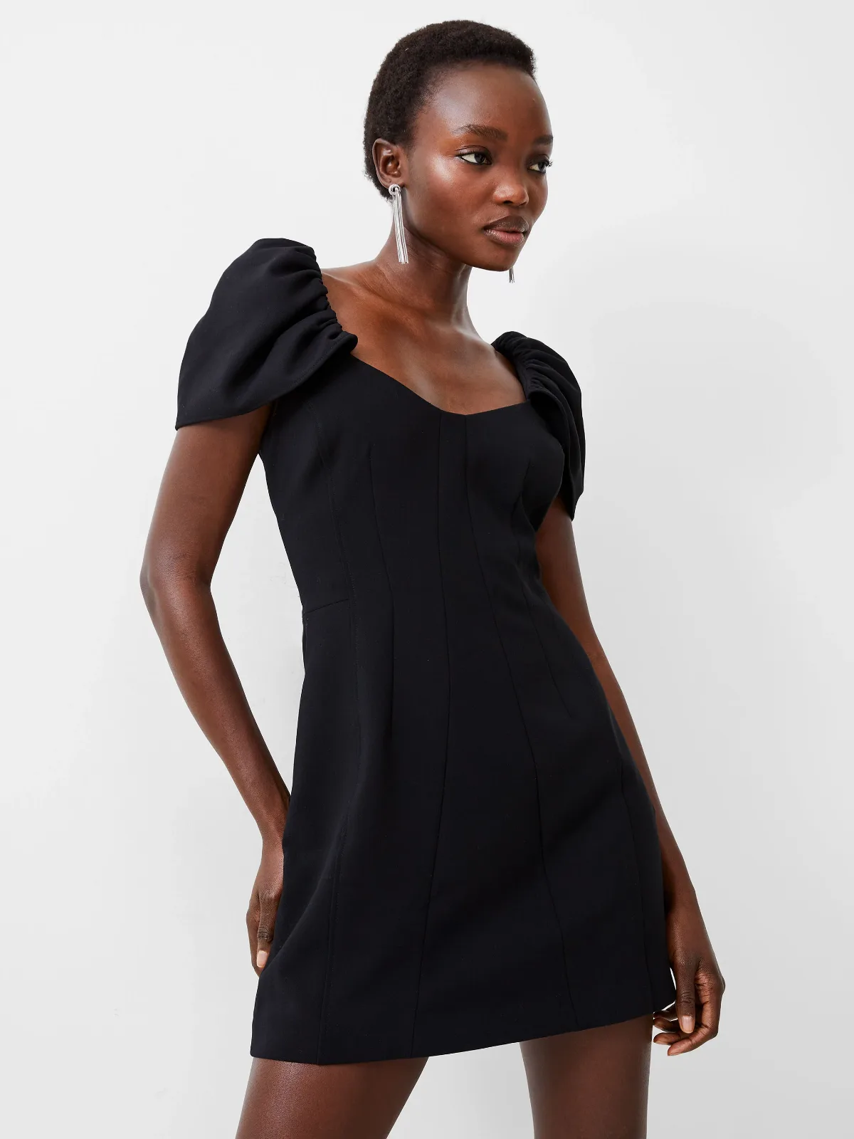Whisper Gathered Sleeve Dress by French Connection