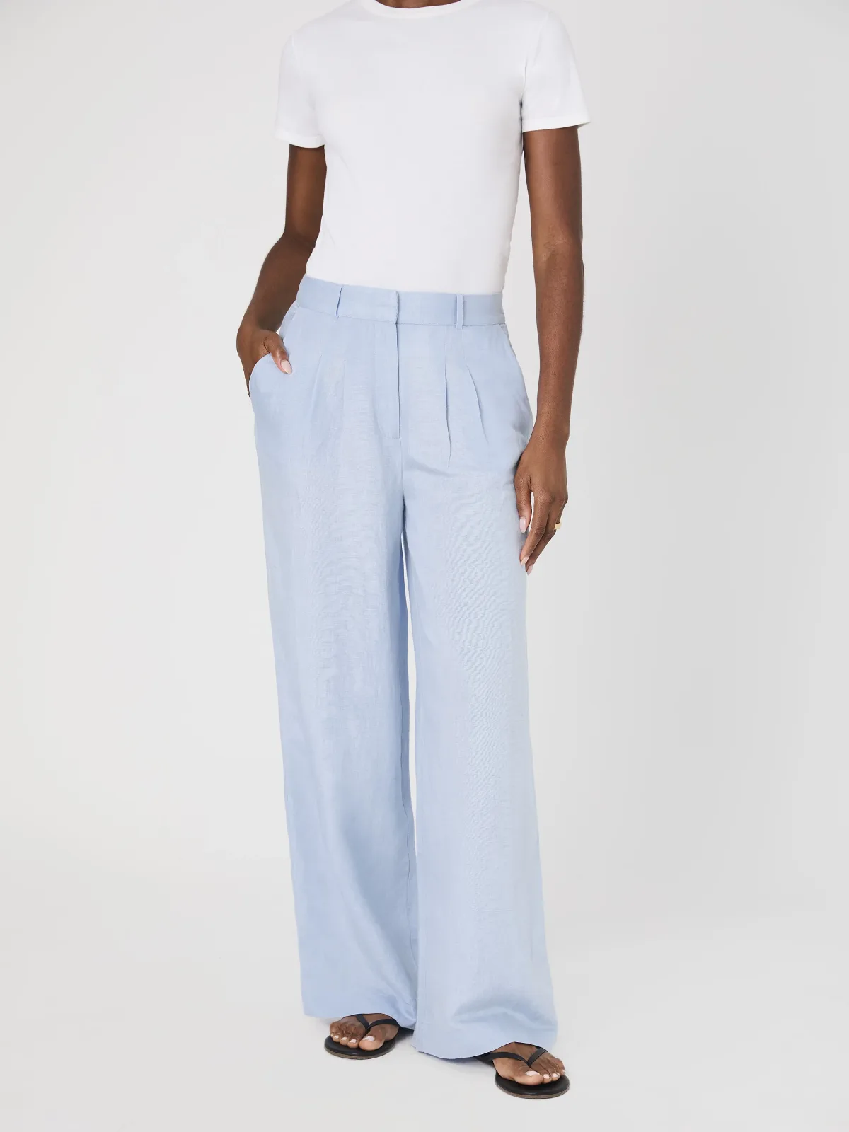 Birdie Linen Trousers by French Connection