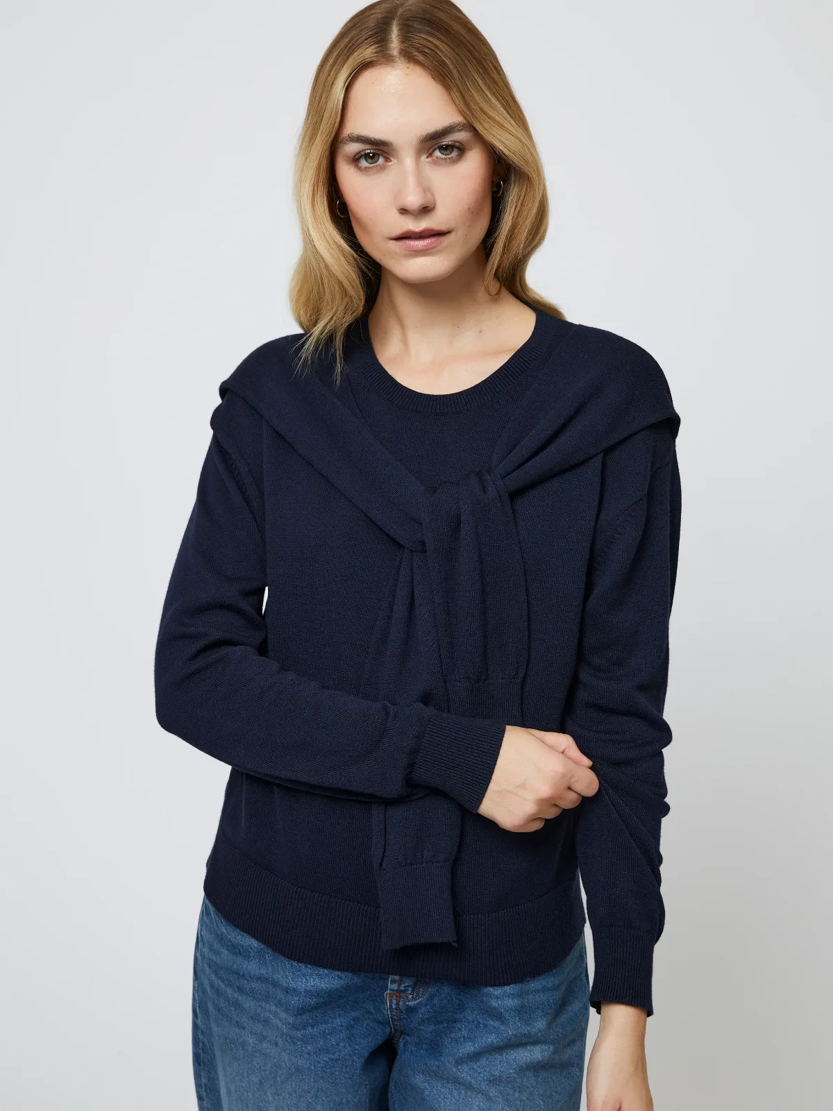 Cashmere Blend Tie Sweater by French Connection