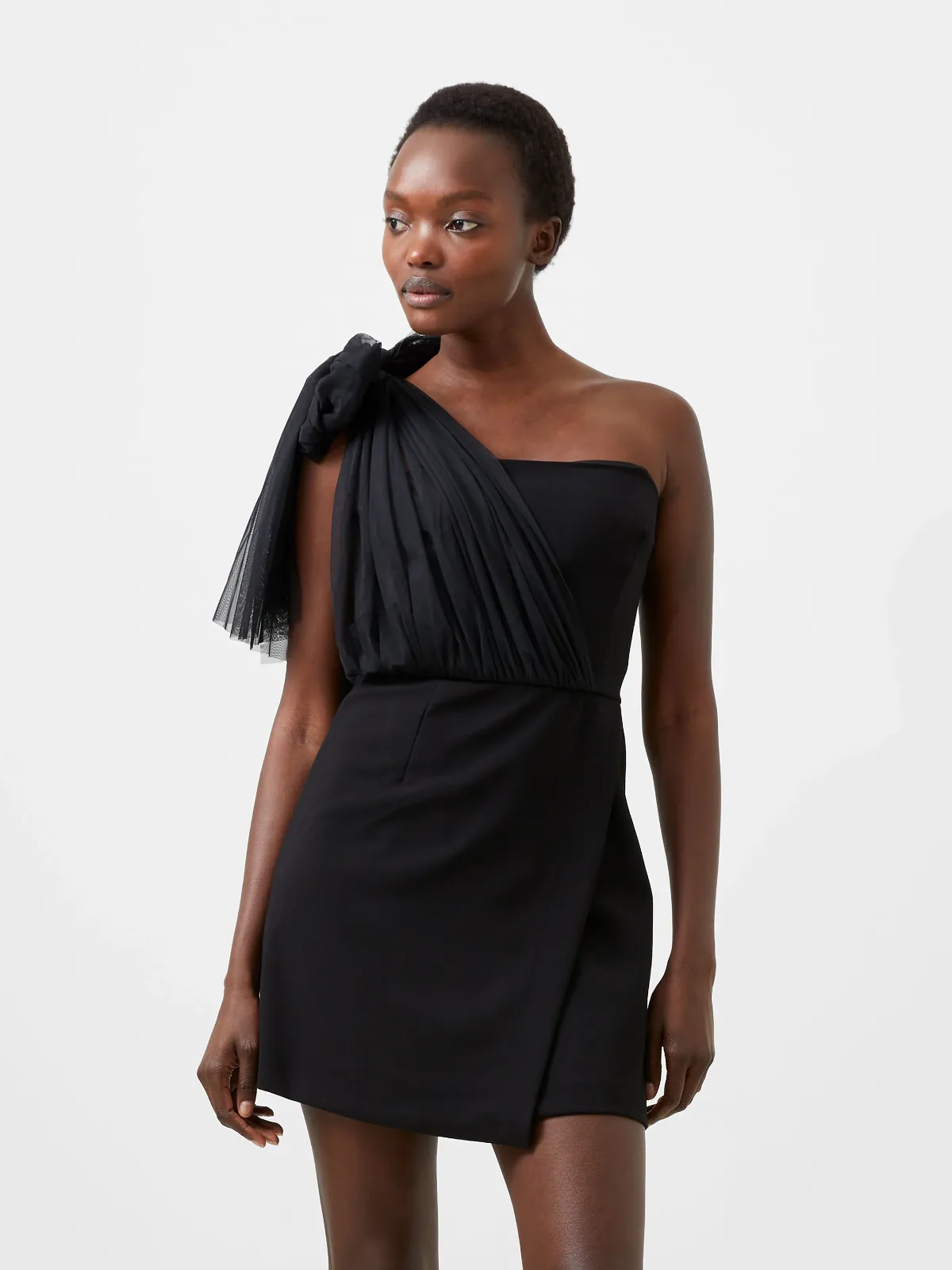 Whisper One Shoulder Tulle Dress by French Connection