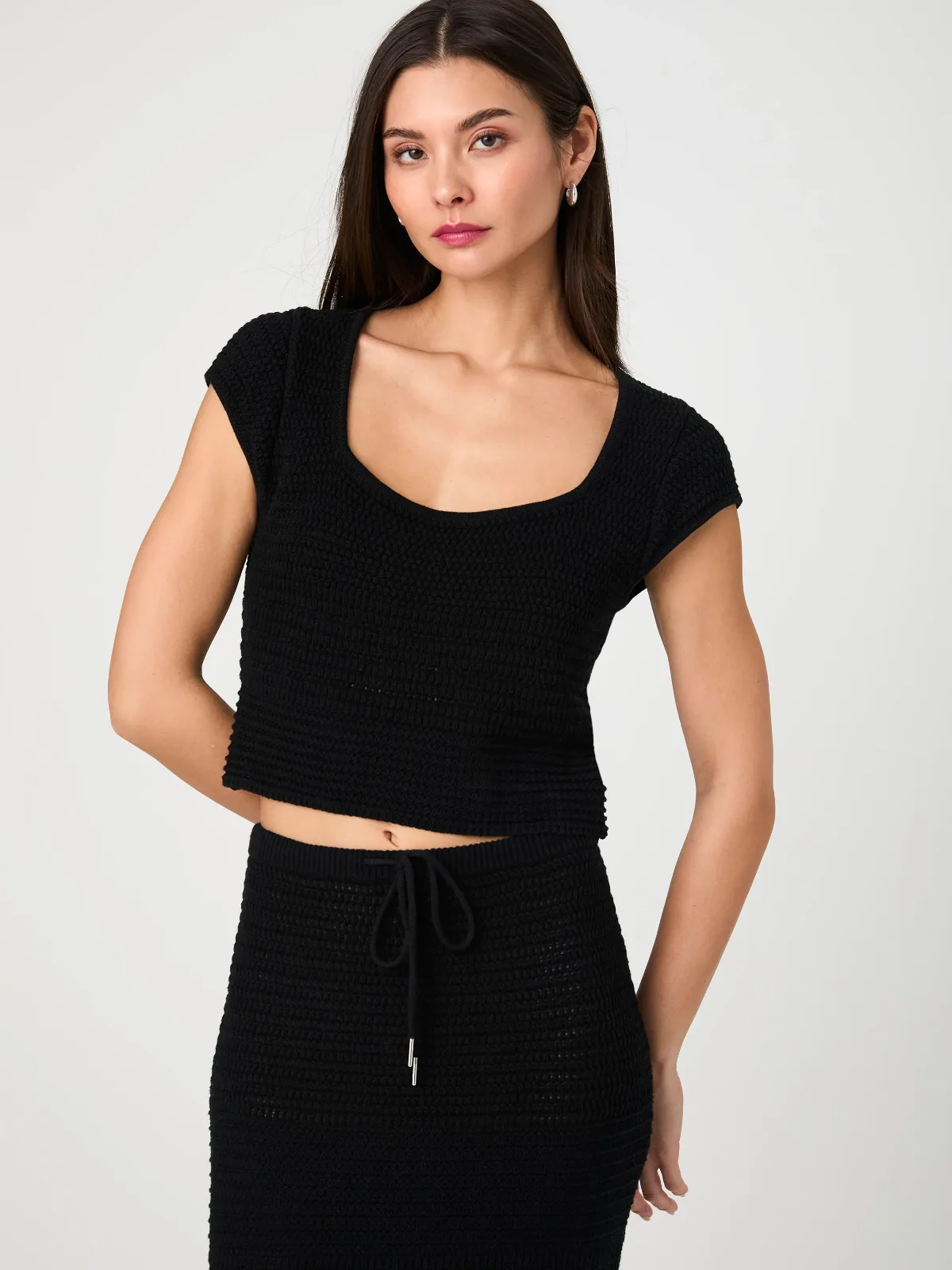 Nellis Cotton Crochet Top by French Connection