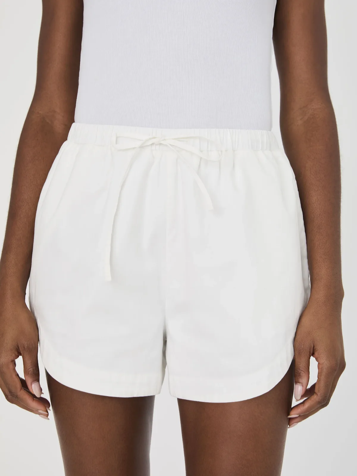 Alexis Cotton Drawstring Shorts by French Connection
