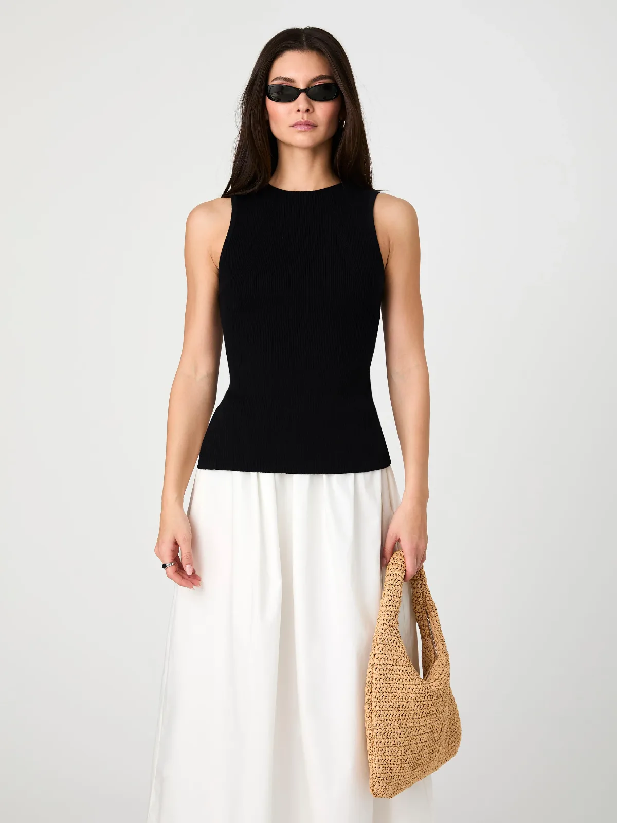 Mozza Rib Tank Top by French Connection
