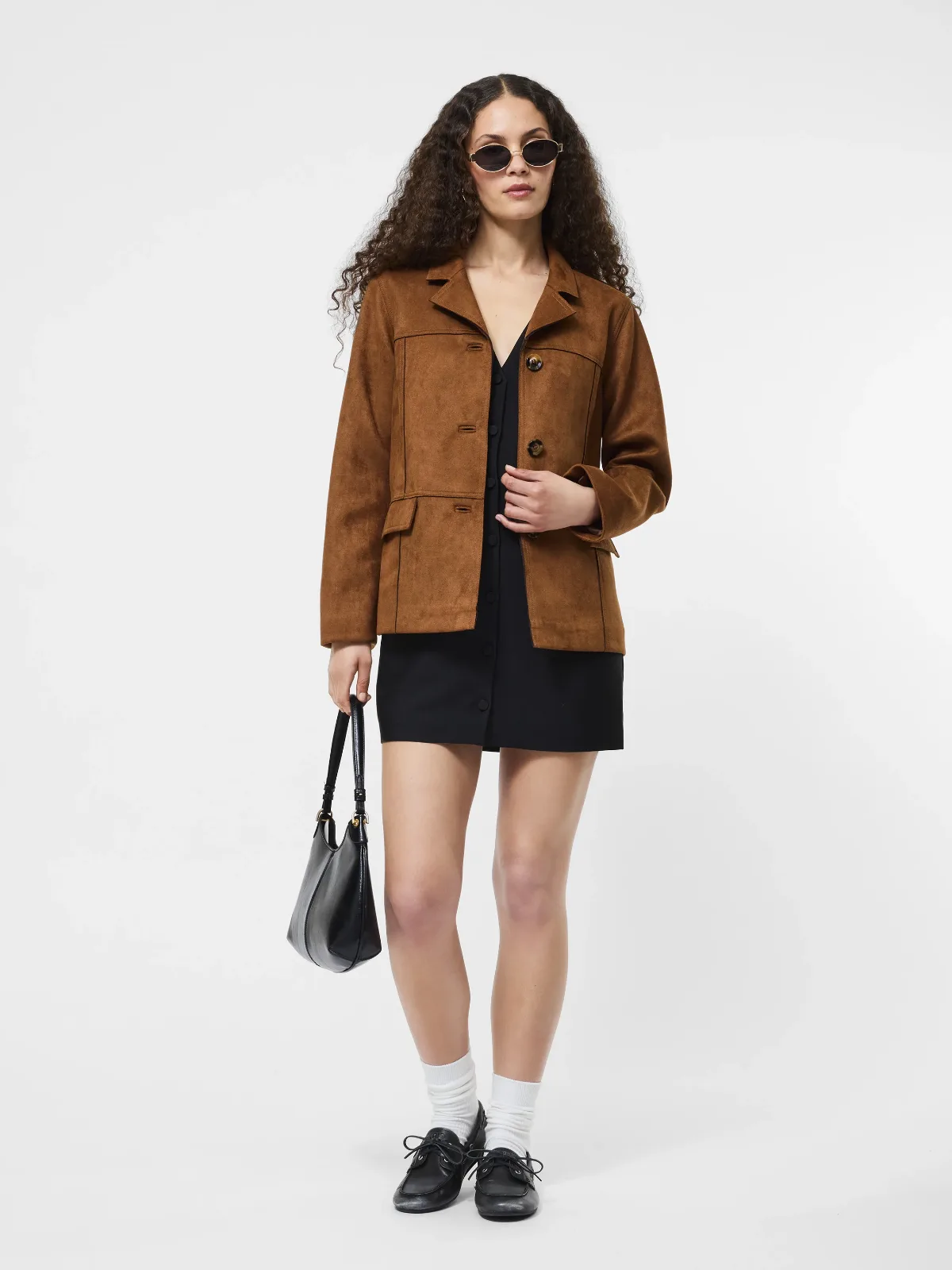 Laney Faux Suede Jacket by French Connection
