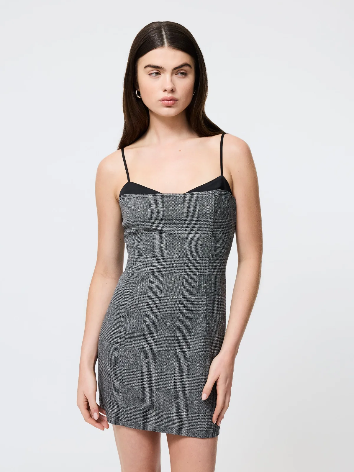 Owen Plaid Peekaboo Mini Dress by French Connection