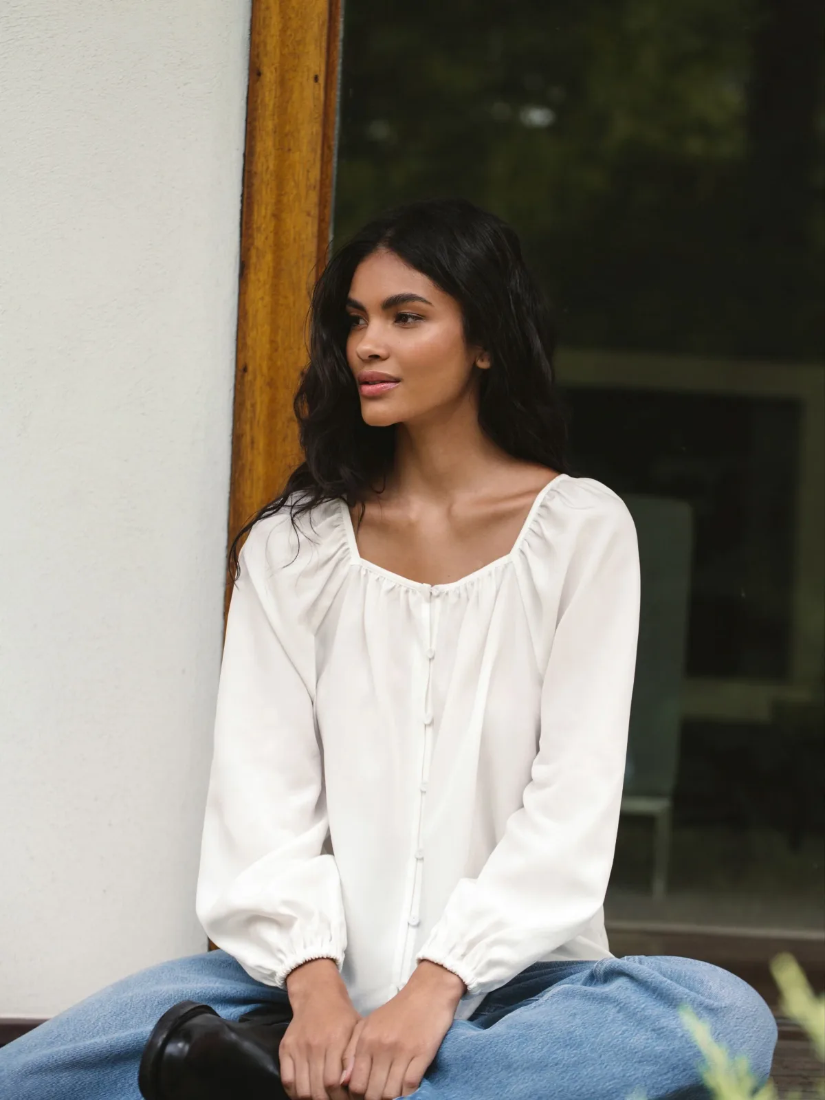 Balloon Sleeve Shirt by French Connection