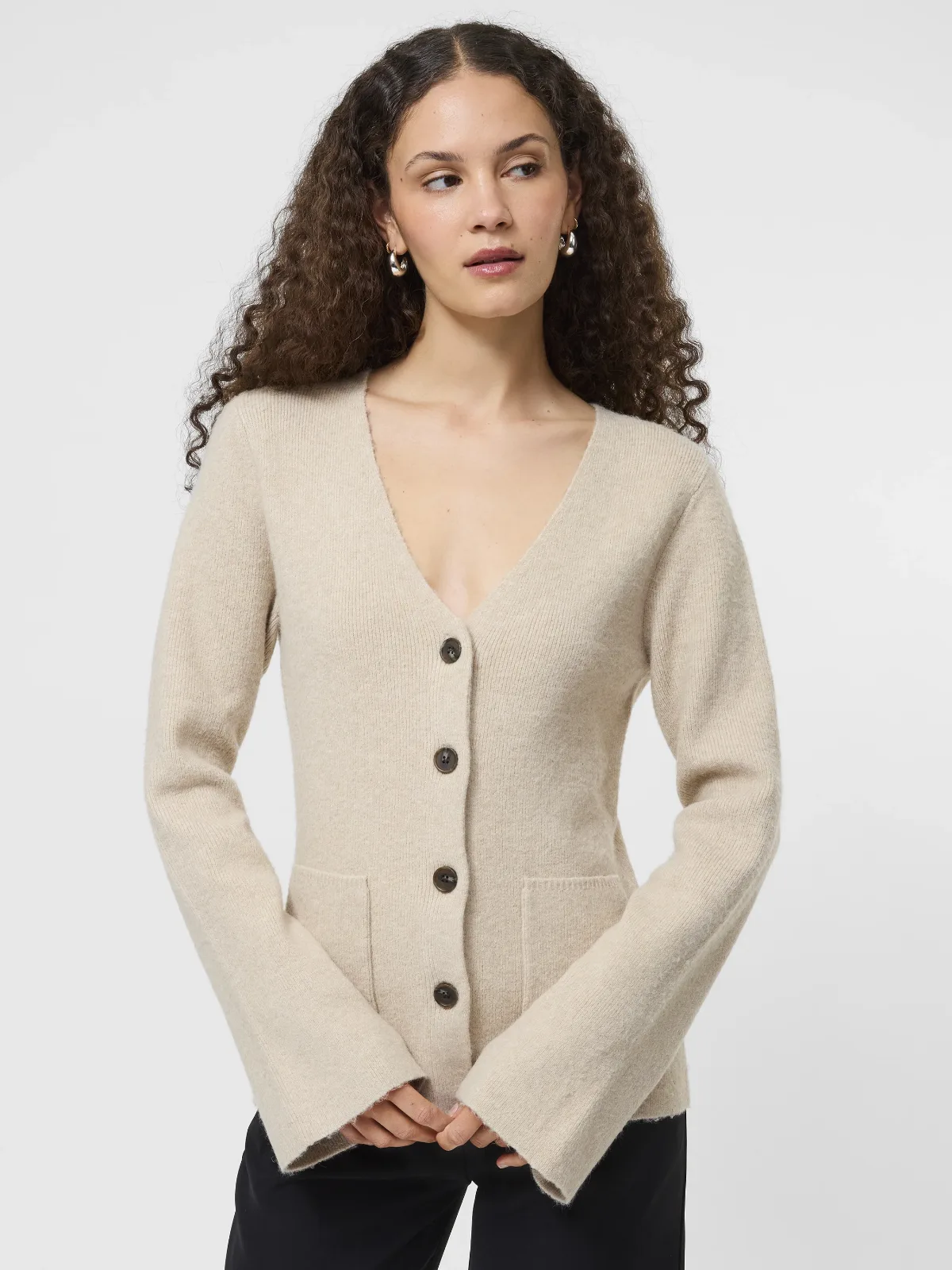 Ellie Knit V-Neck Cardigan by French Connection