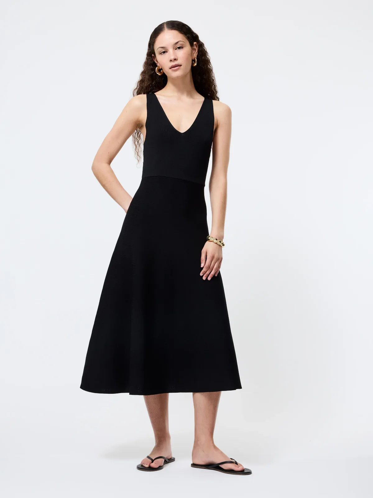 Fit & Flare Knit Midi Dress by French Connection
