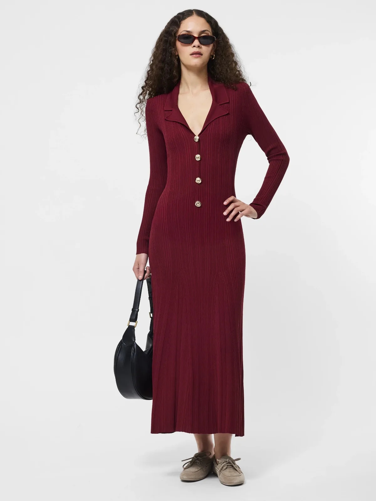 Crinkle Knit Maxi Dress by French Connection
