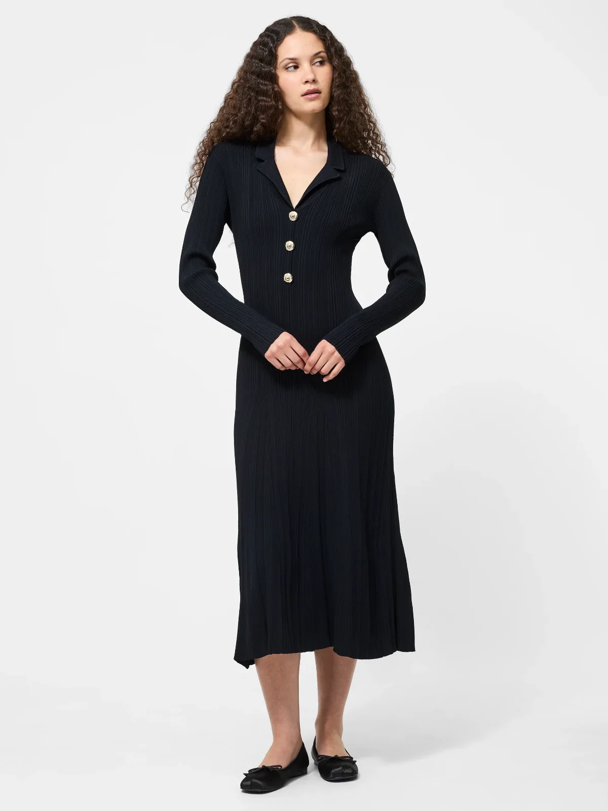 Crinkle Knit Maxi Dress