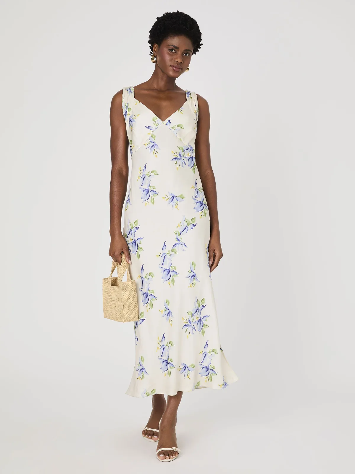 Vivian Ennis Satin Midaxi Dress by French Connection