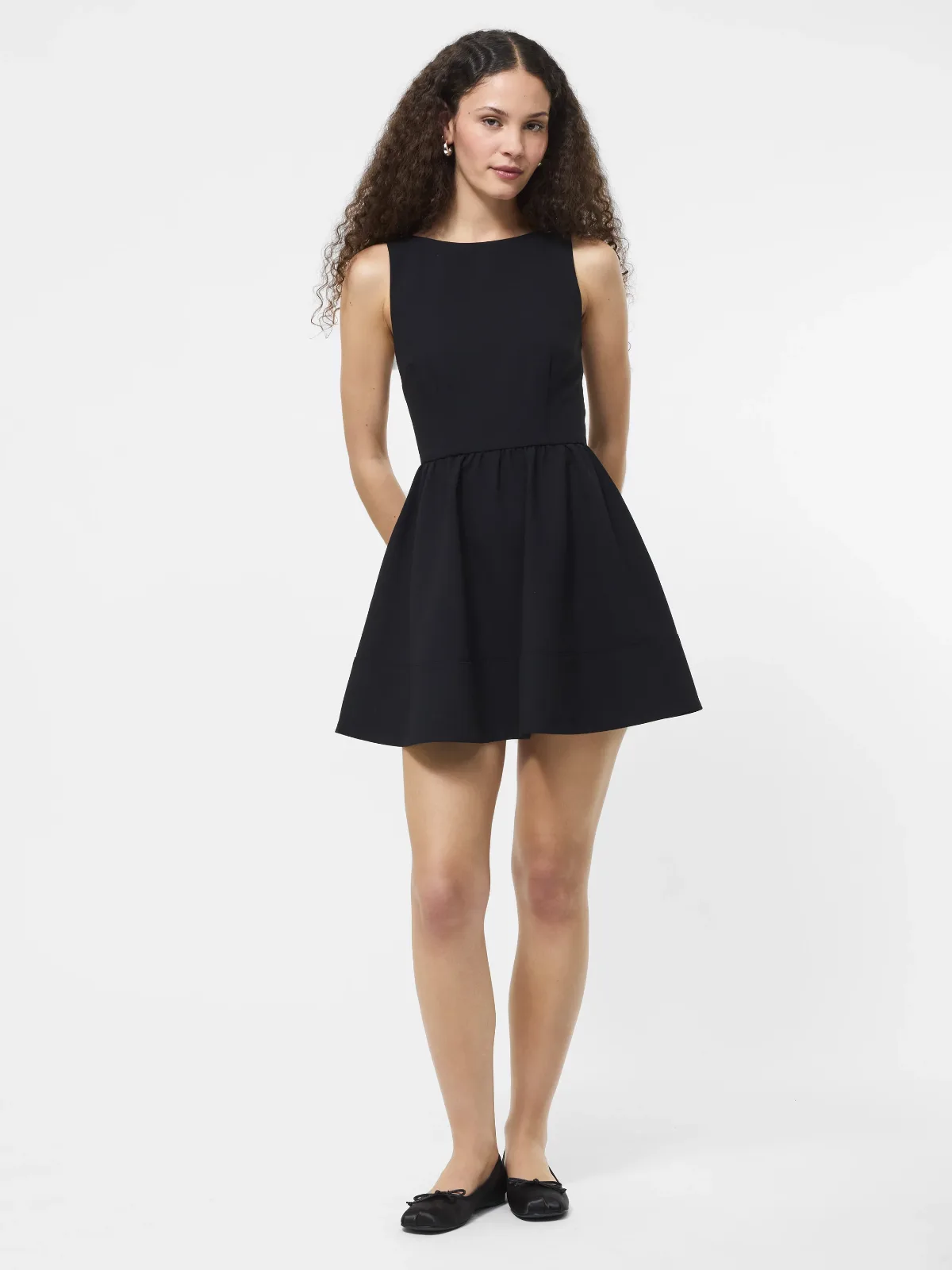 Azra Twill Low Back Mini Dress by French Connection
