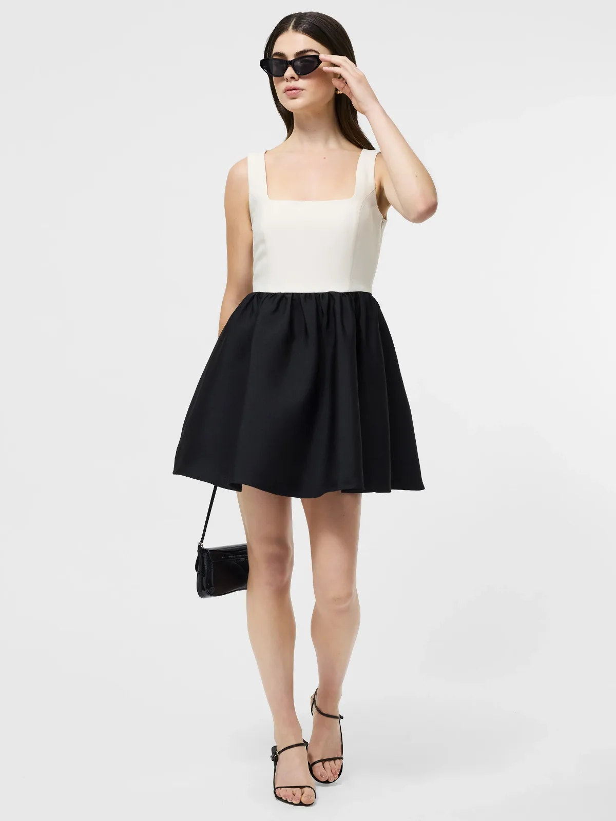 Taffeta Square Neck Mini Dress by French Connection
