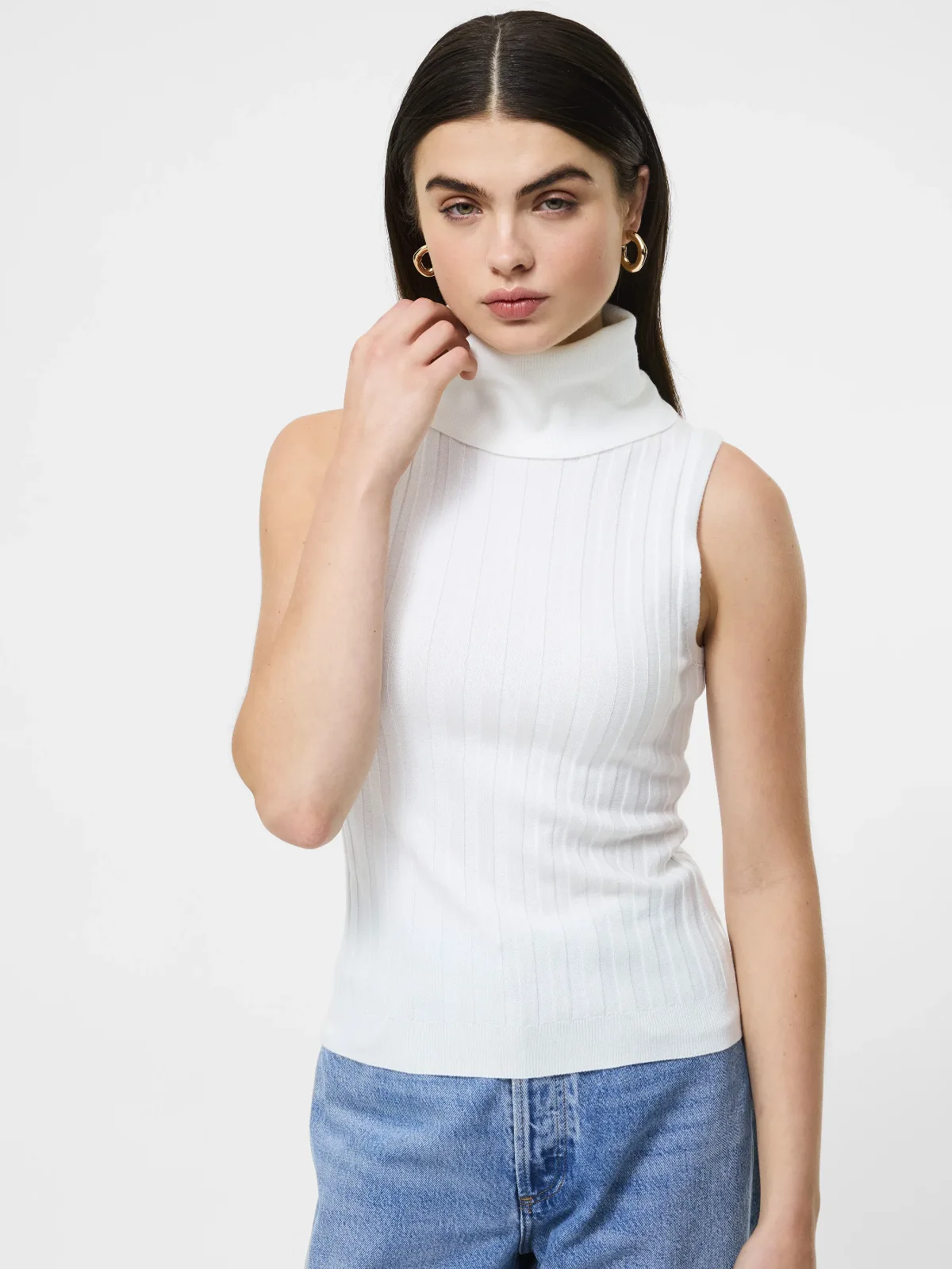 Turtleneck Tank Sweater