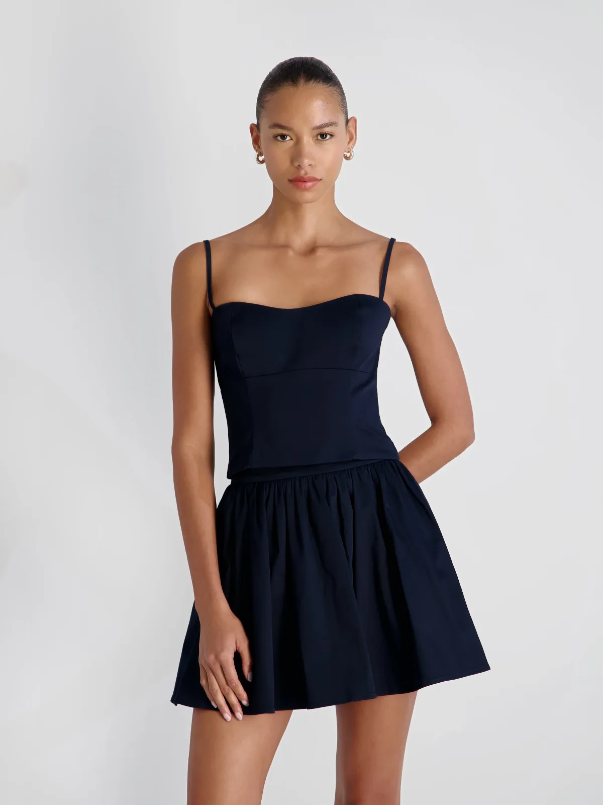 Cotton Sateen Bustier Cami by French Connection