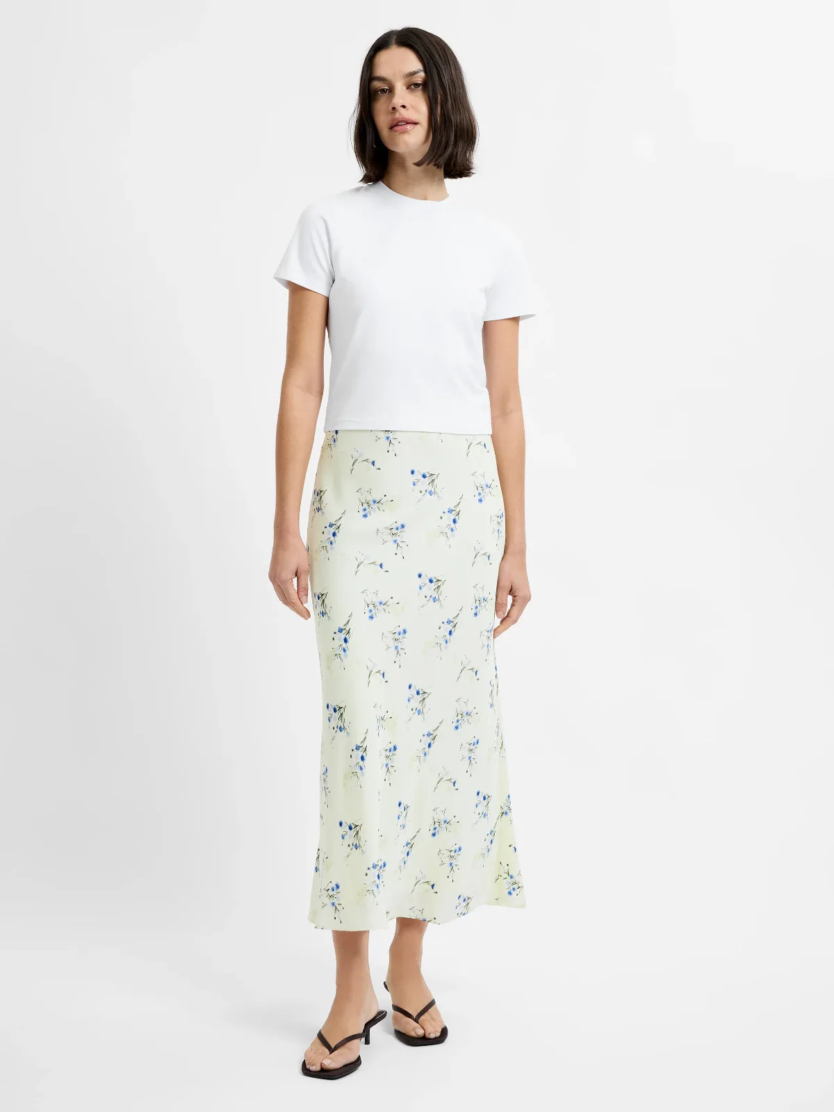 Harper Fleur Bias Midi Skirt by French Connection