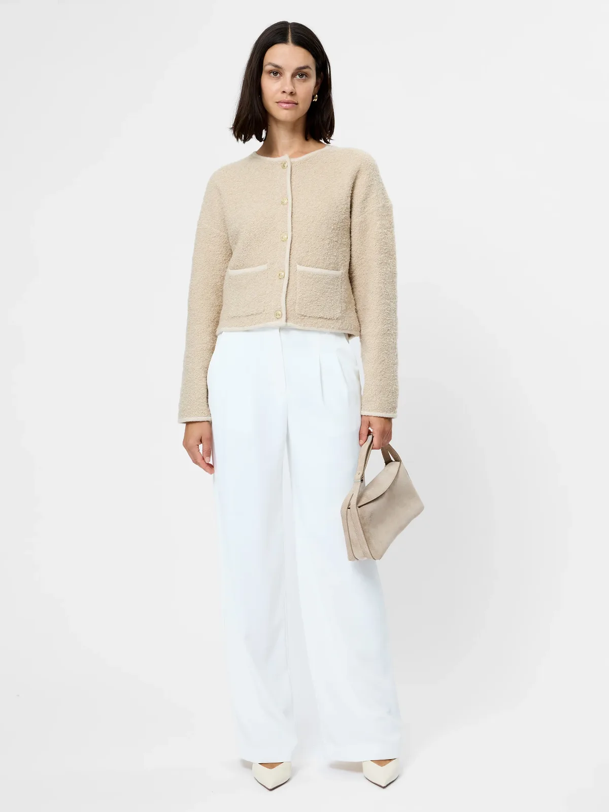 Effie Boucle Knit Cardigan by French Connection
