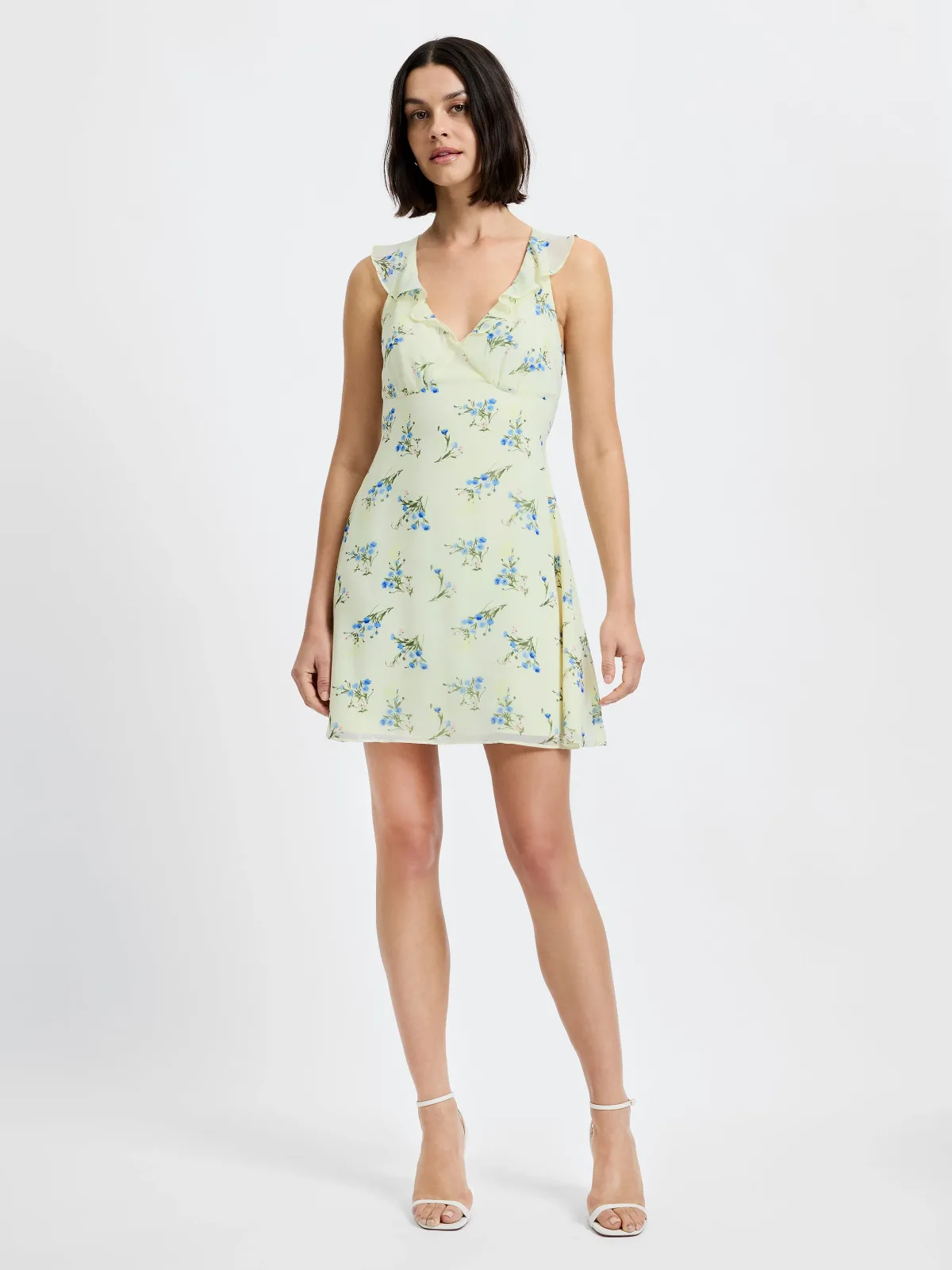 Marina Silky Fleur Mini Dress