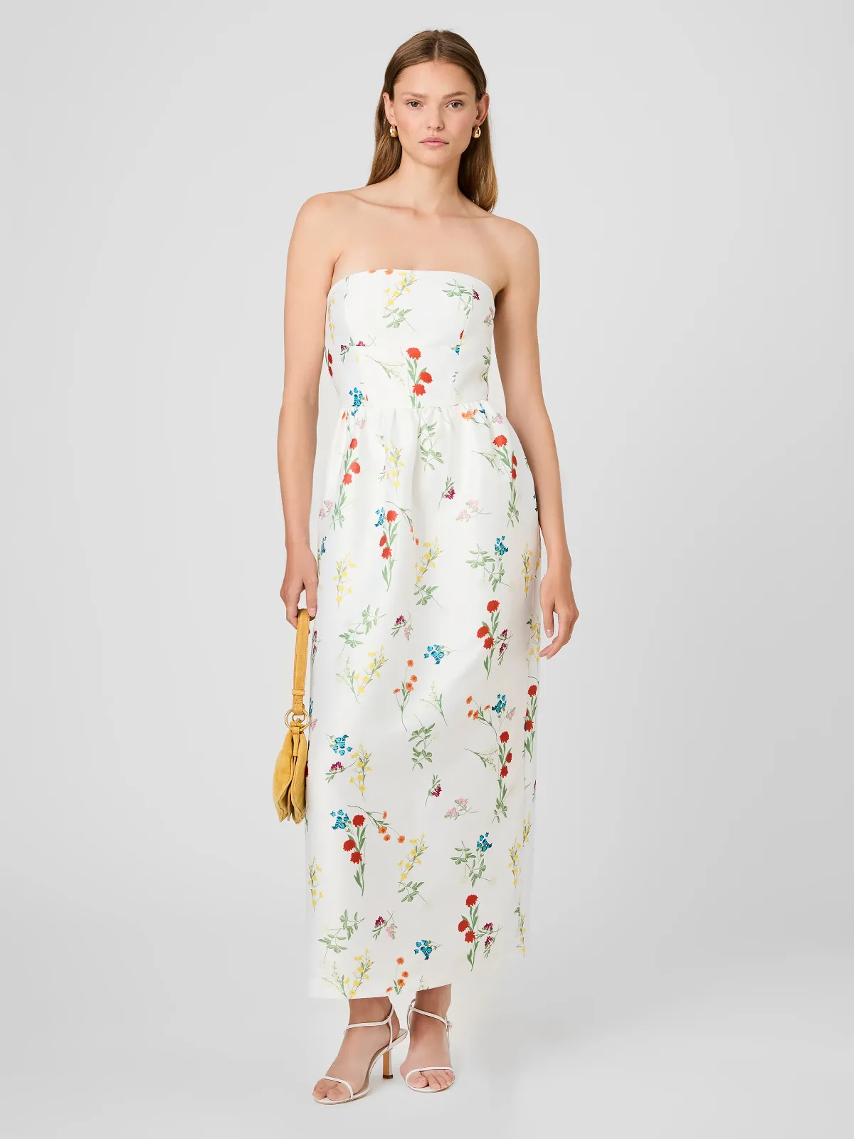 Structured Taffeta Christine Strapless Maxi Dress by French Connection