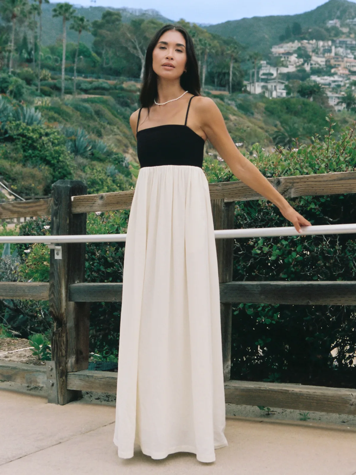 Phoebe Combo Alicia Maxi Dress by French Connection