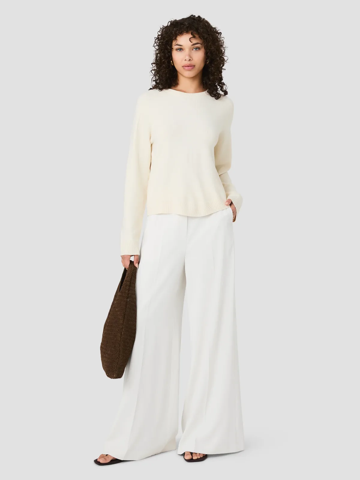 Babysoft Oversized Crew Neck Pullover by French Connection