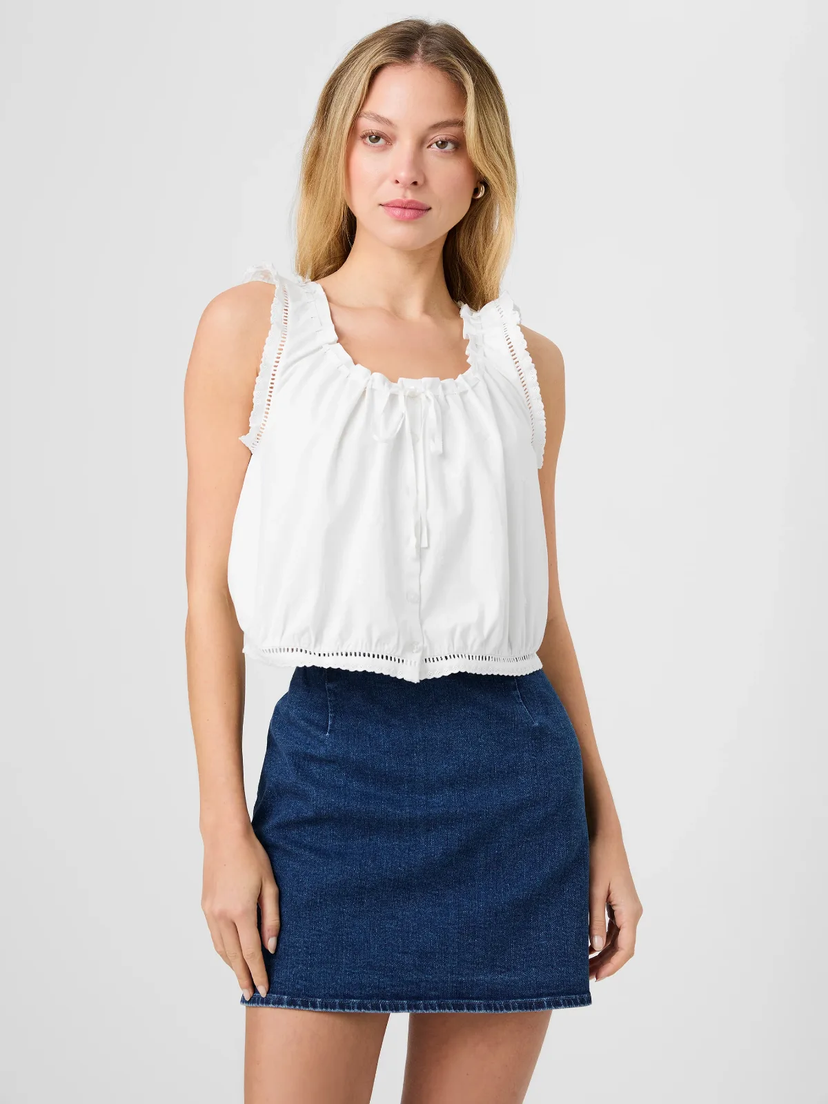 Alissa Cotton Sleeveless Top by French Connection
