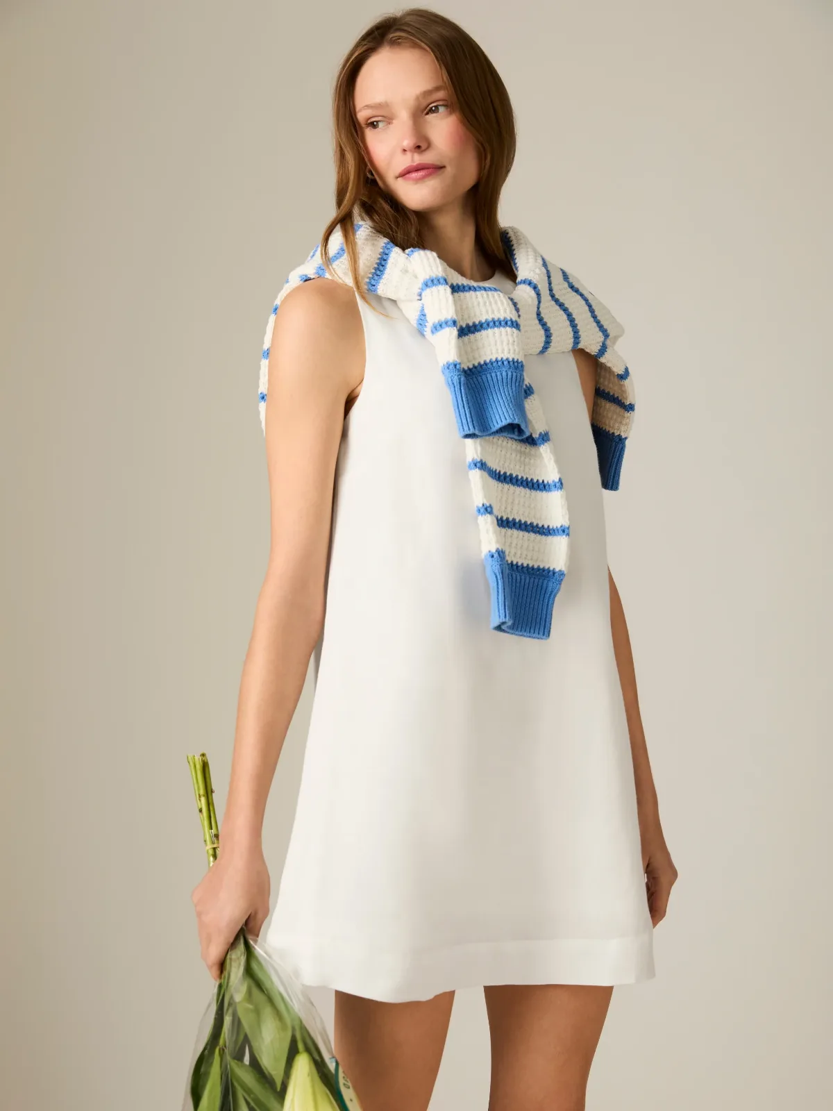 Cooper Linen Sleeveless Mini Dress by French Connection