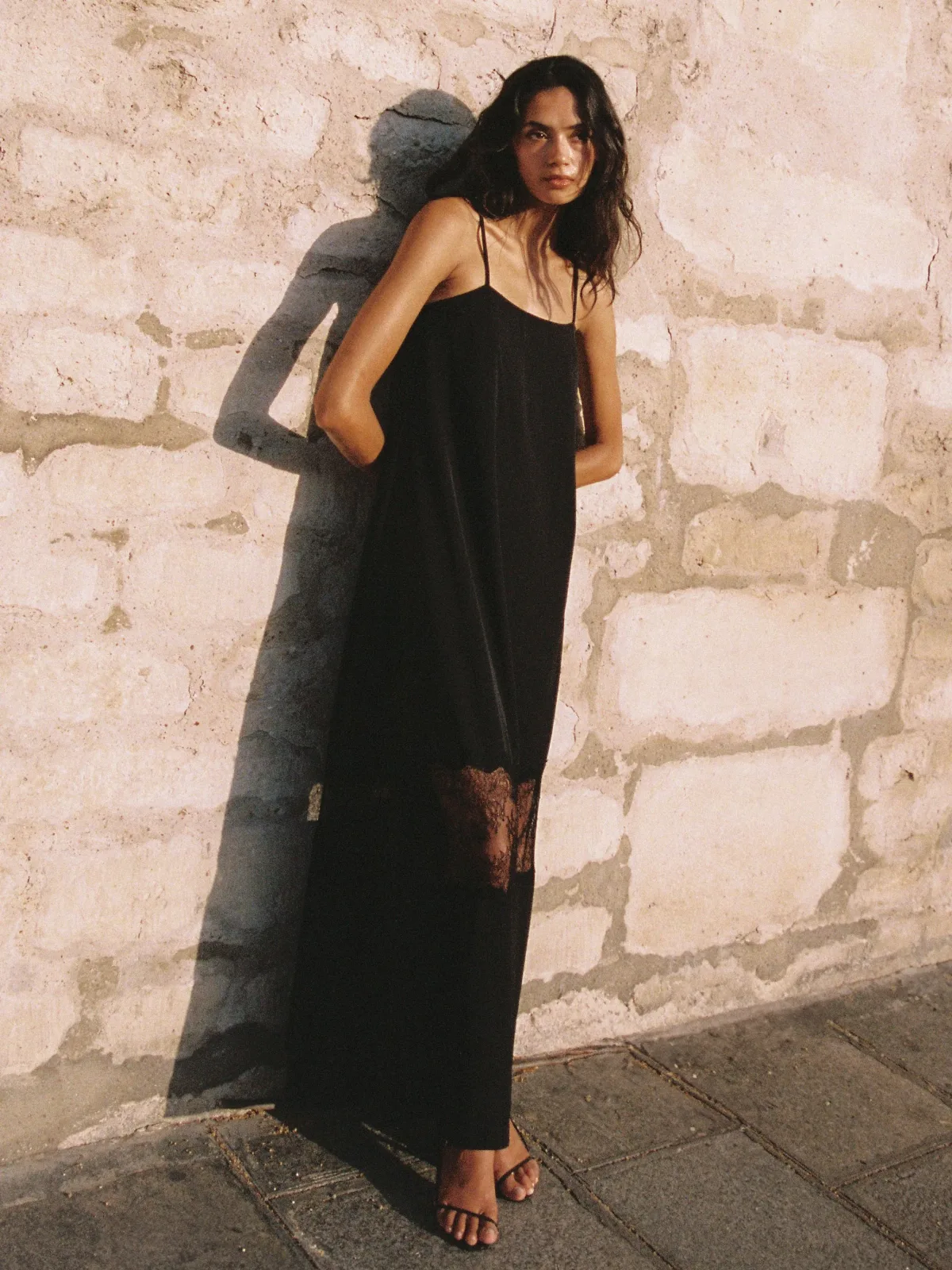 Quinn Crepe Lace Maxi Dress by French Connection