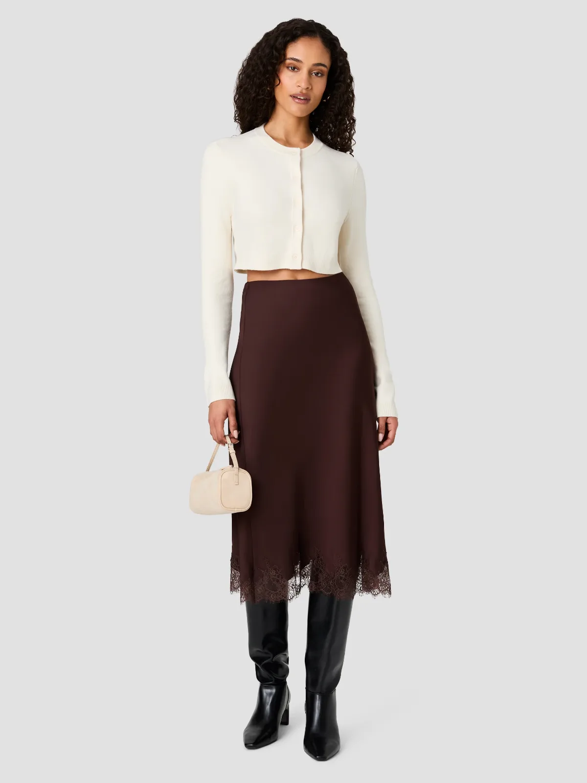 Babysoft Cropped Cardigan by French Connection