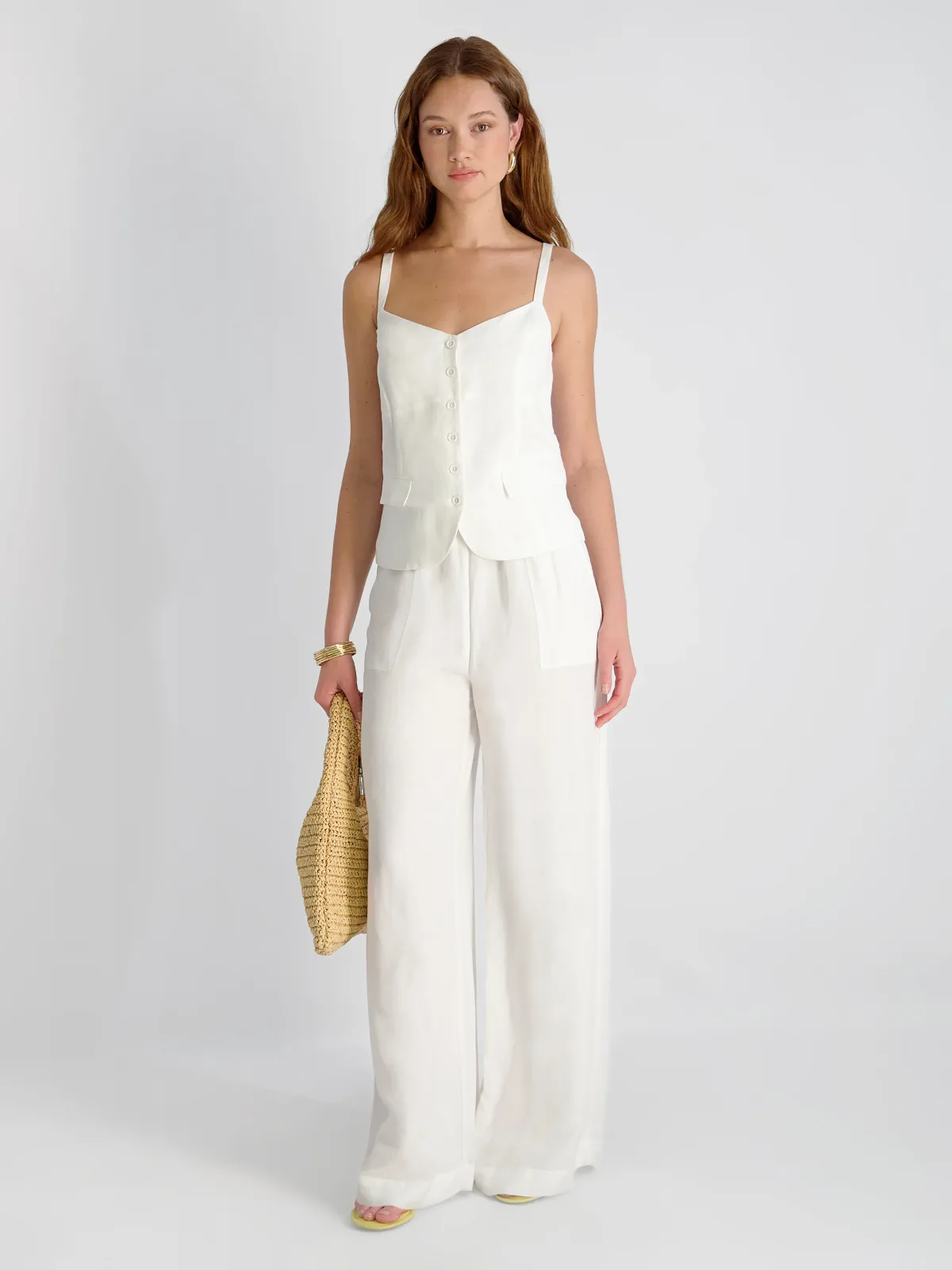 Cooper Linen Tailored Cami Top by French Connection