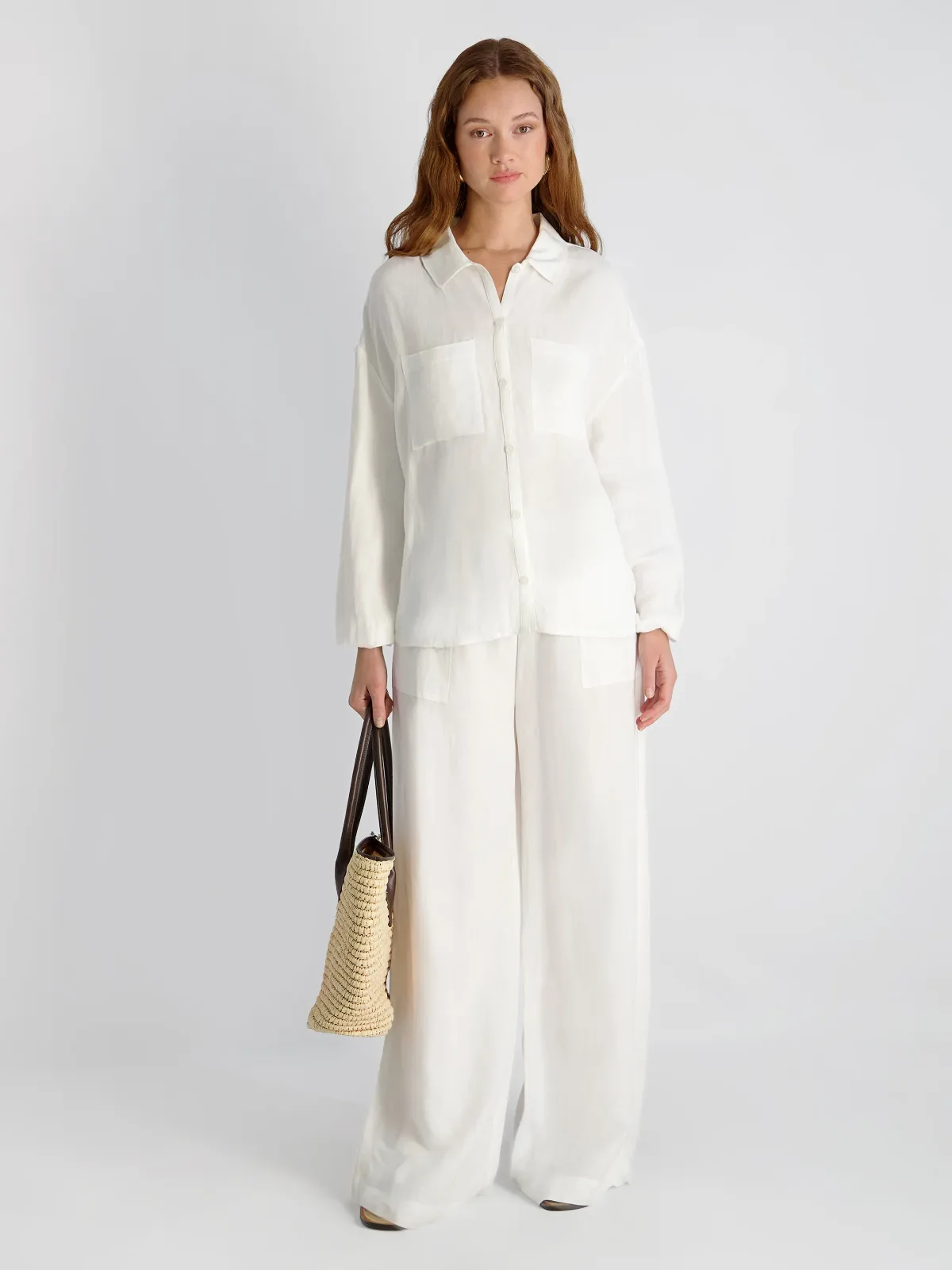 Cooper Linen Wide Leg Pants by French Connection