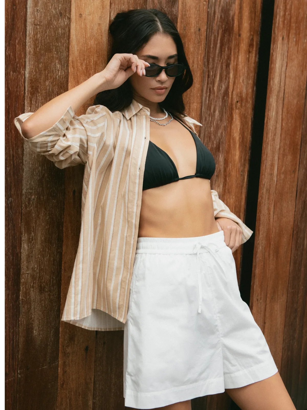 Aspen Linen Sandlot Stripe Button Down Shirt by French Connection