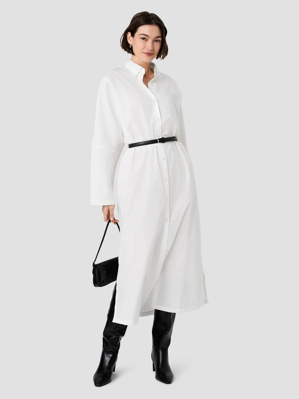 Cambria Cotton Maxi Shirt Dress by French Connection