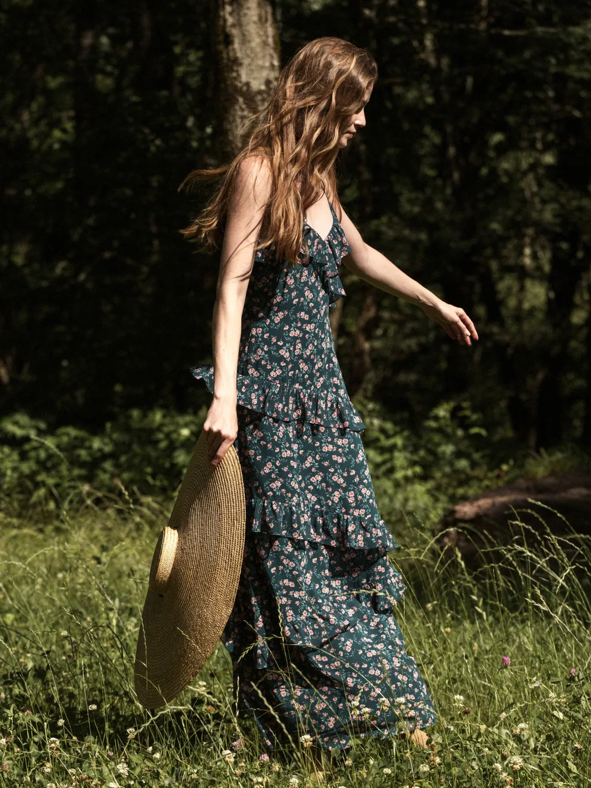 Marina Lucia Fleur Ruffle Maxi Dress by French Connection