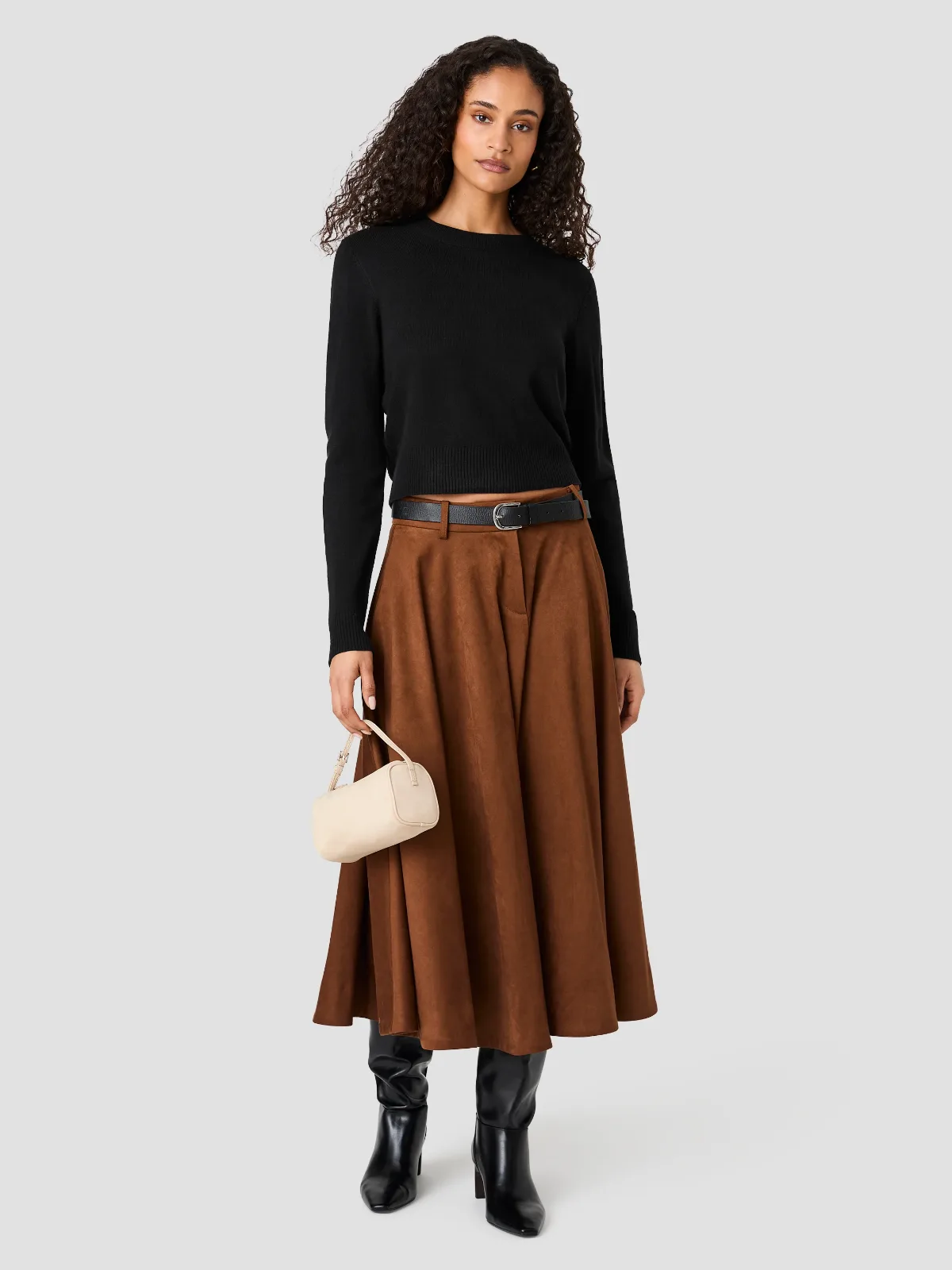 Babysoft Crew Neck Long Sleeve Sweater by French Connection