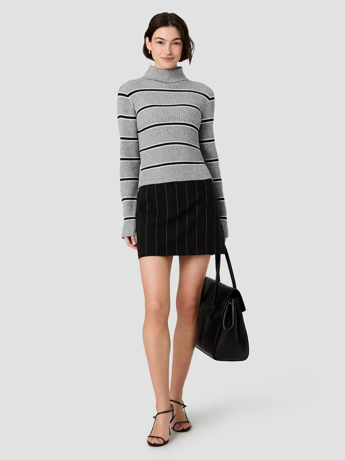 Mason Knit Varsity Long Sleeve Top by French Connection