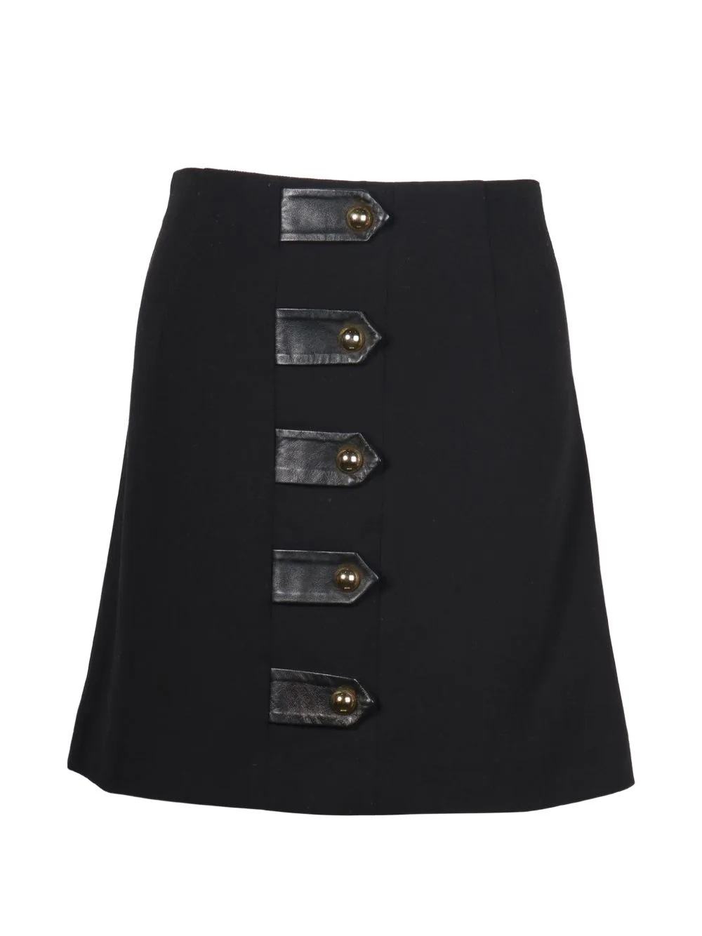 Leather-Detail Mini Skirt by SANDRO