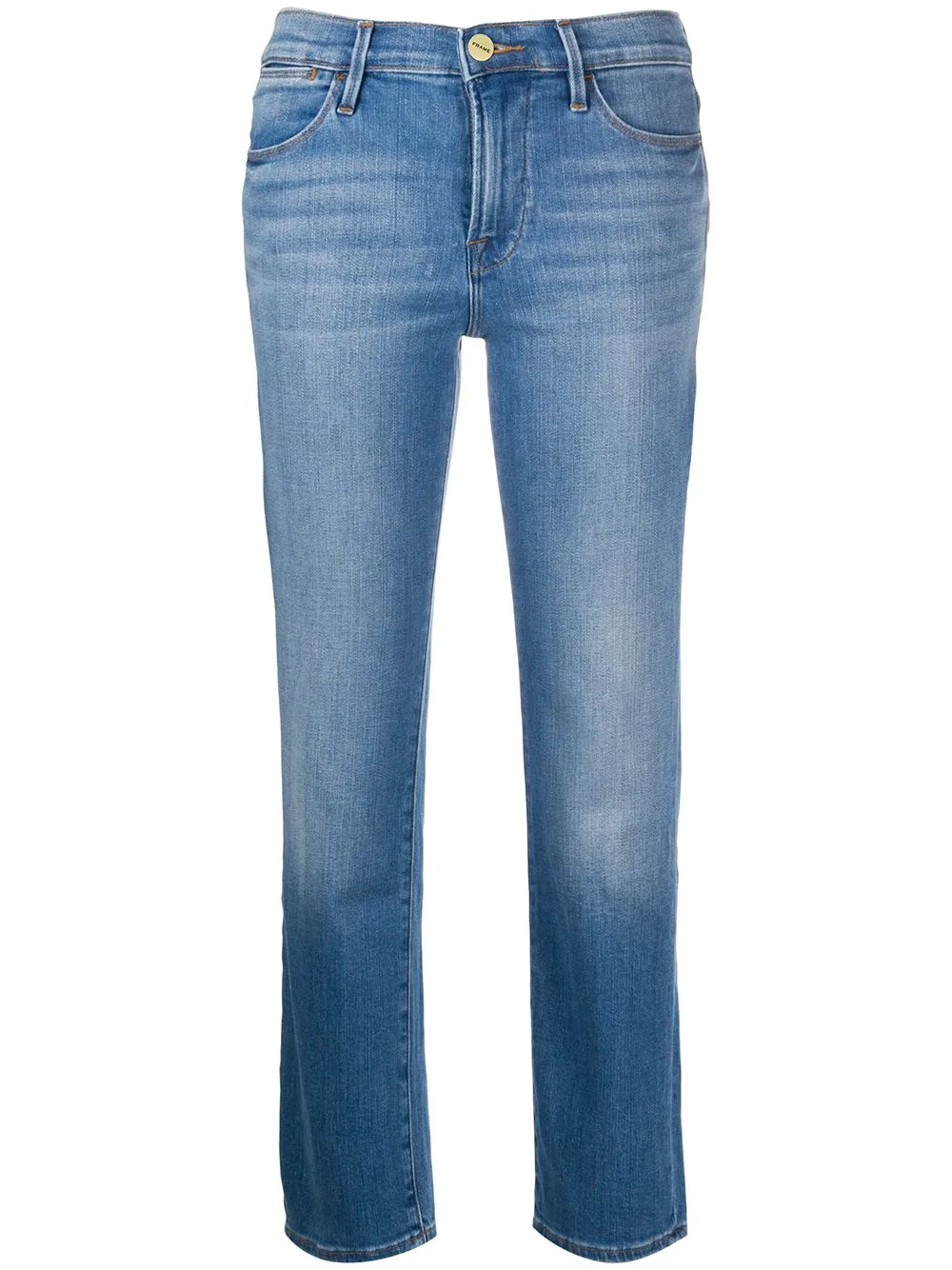 Le High Straight-Leg Cropped Jeans by FRAME