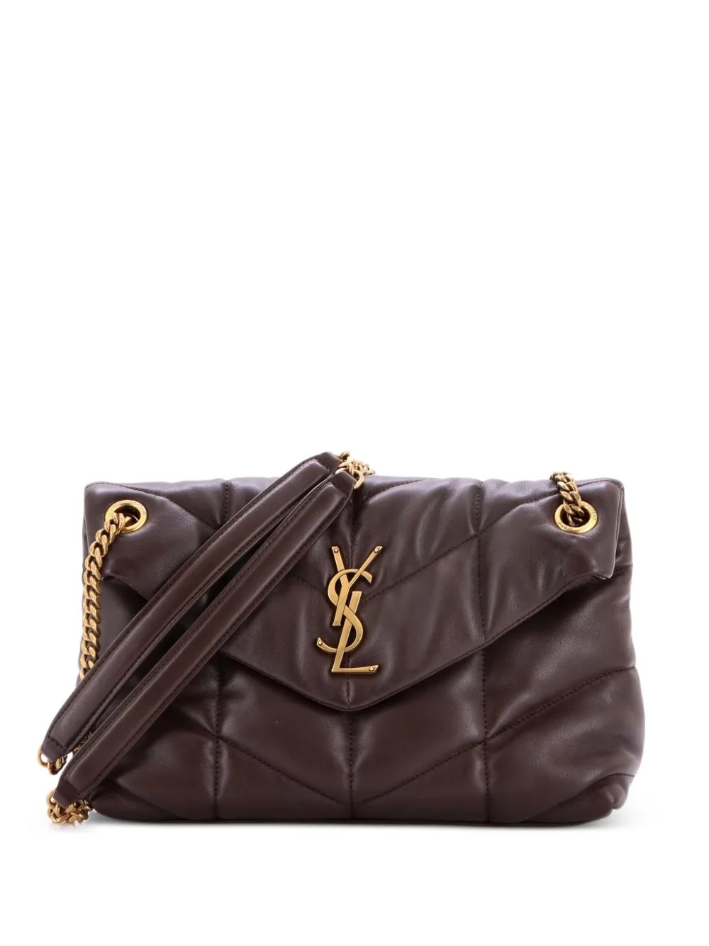 Loulou Puffer Shoulder Bag Quilted Leather Small Crossbody Bag by Saint Laurent Pre-Owned