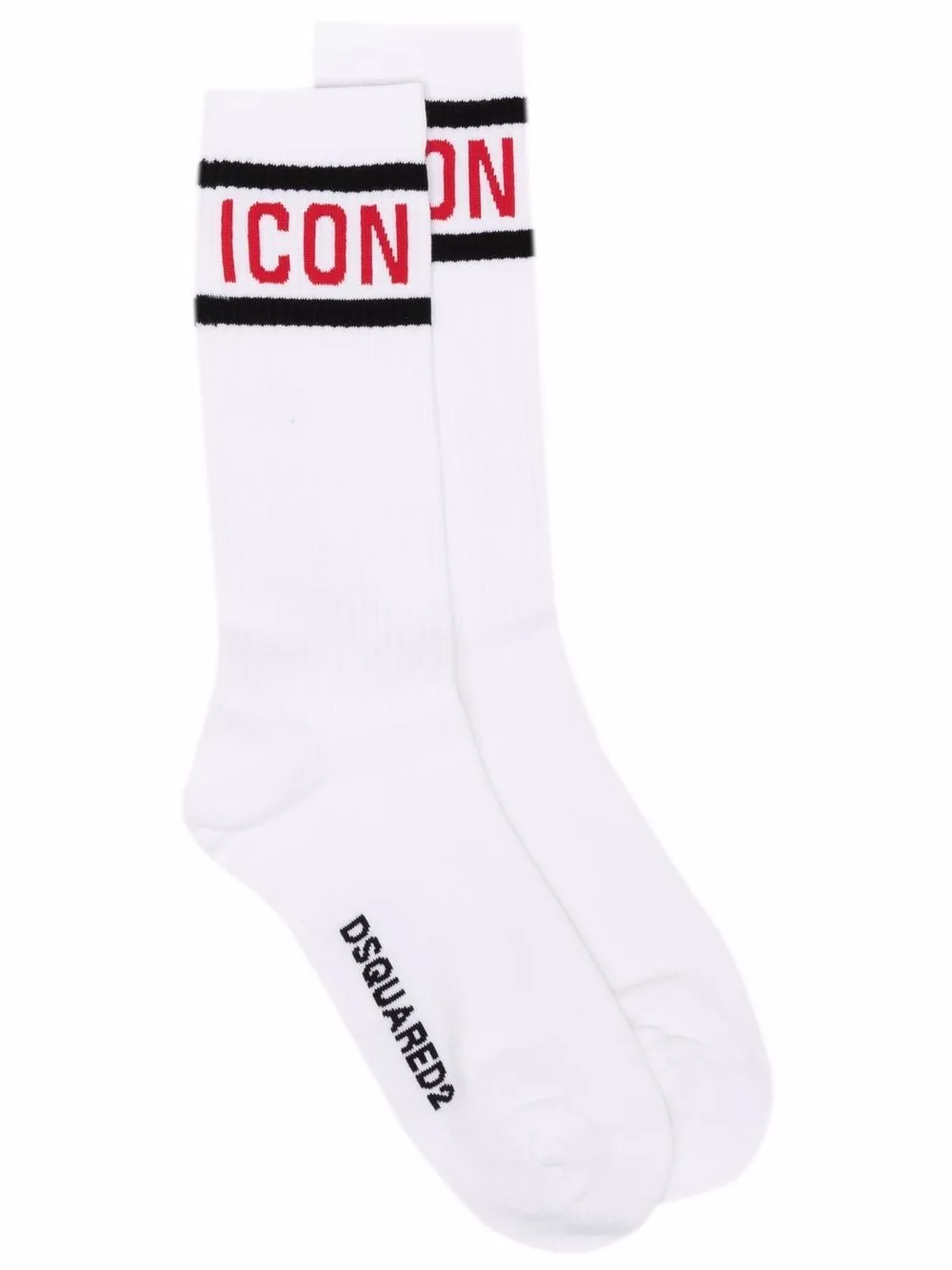 Logo Embroidered Socks by DSQUARED2
