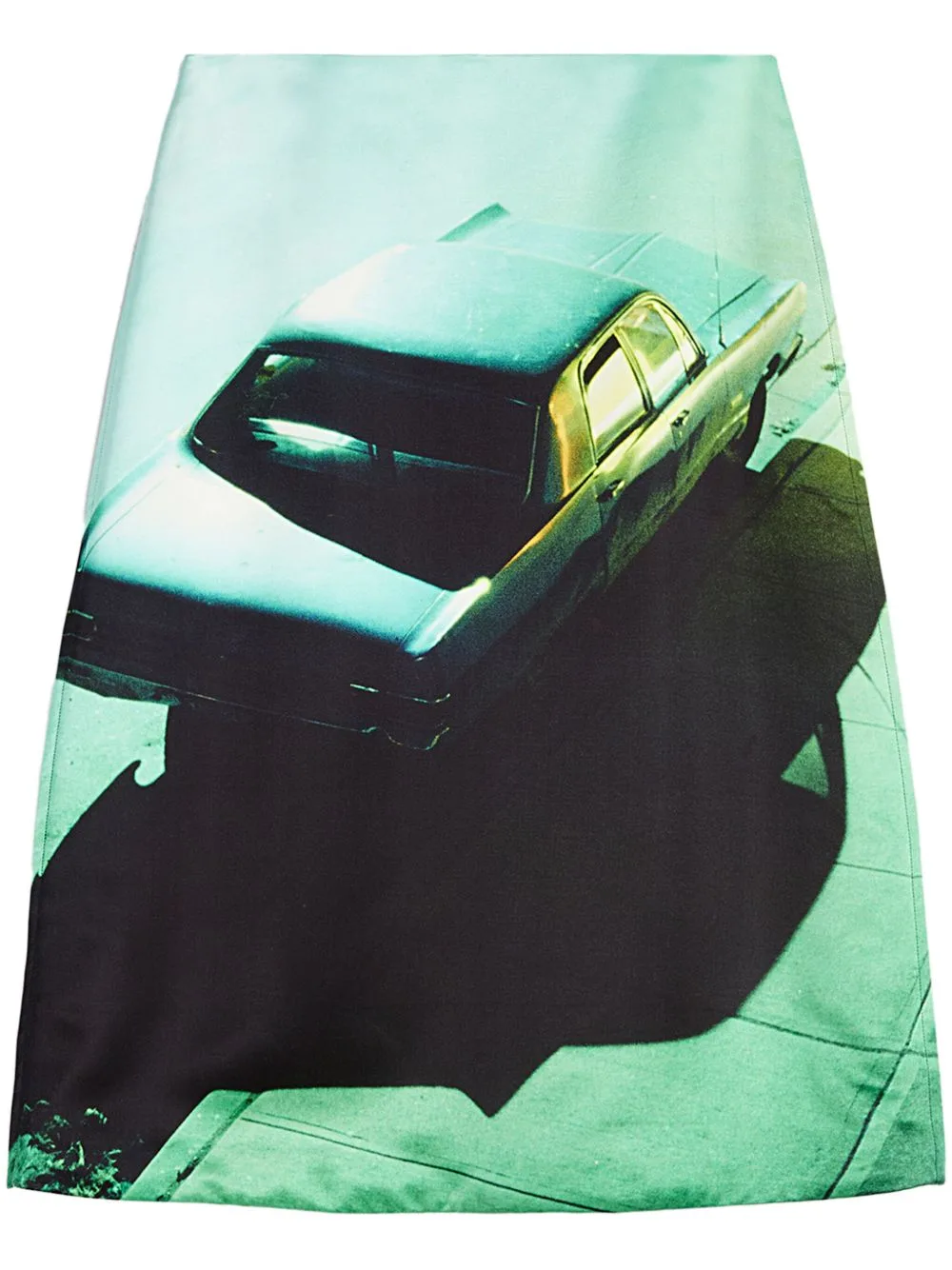 Printed Satin Skirt by Jil Sander