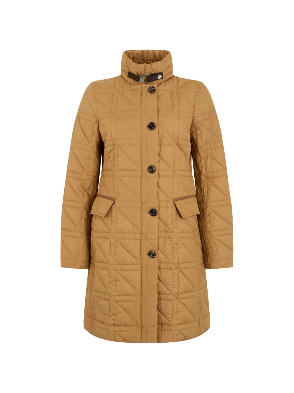 Madeline-P Quilted High-Neck Coat