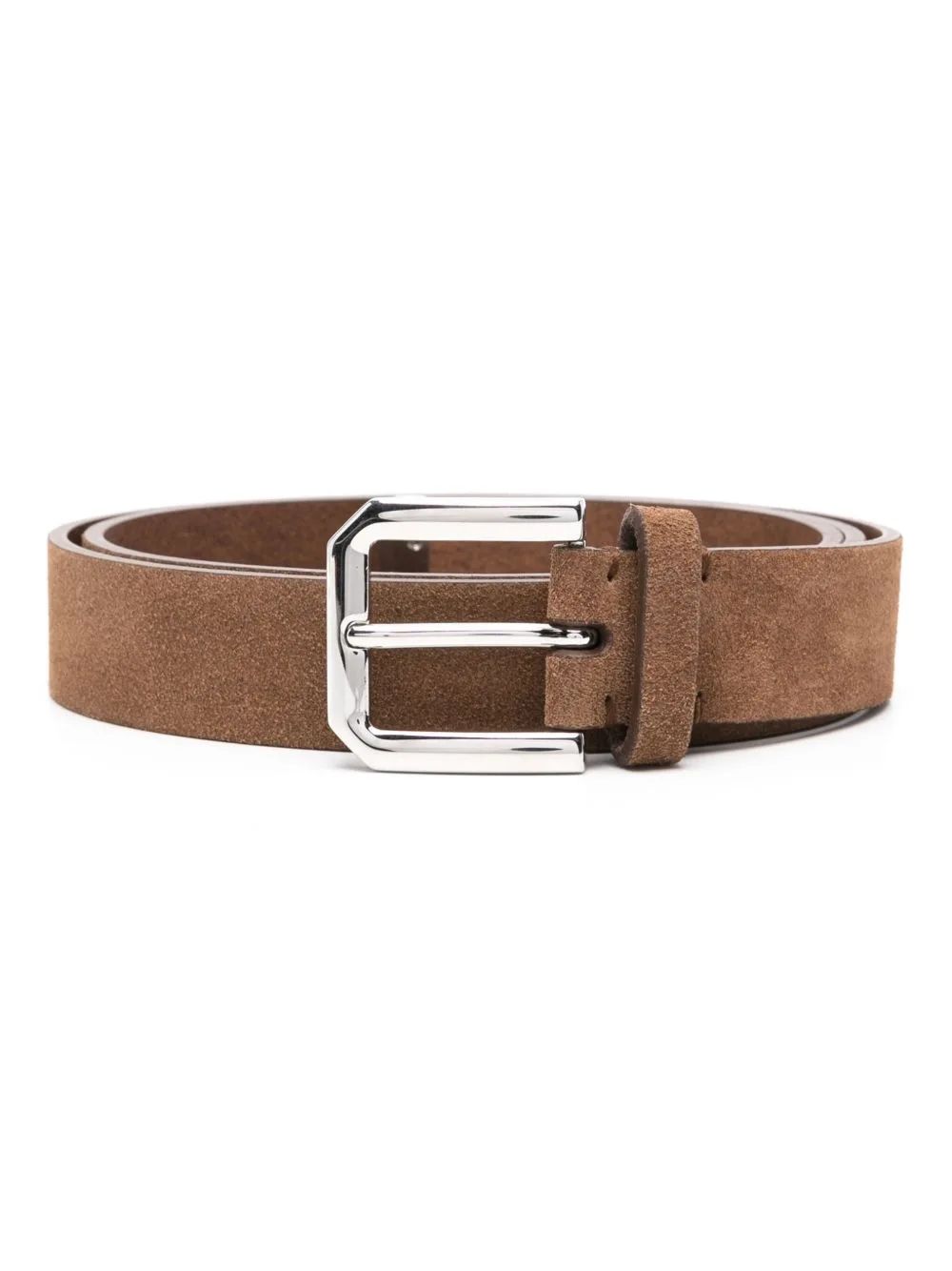 Suede Buckle Belt by Brunello Cucinelli