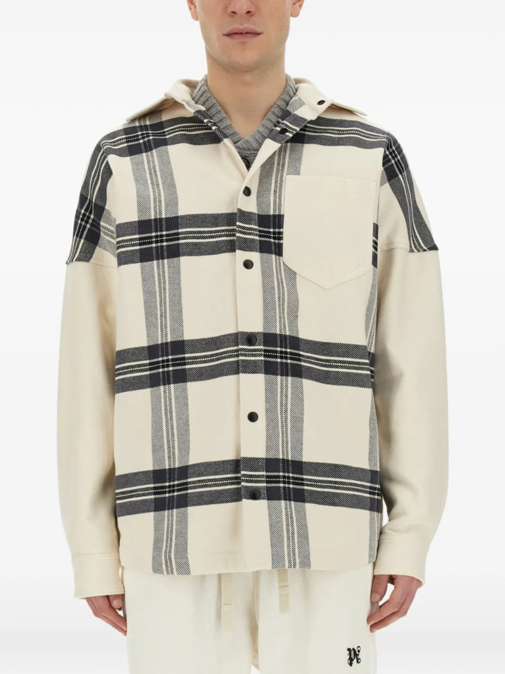 Checked Overshirt by Palm Angels