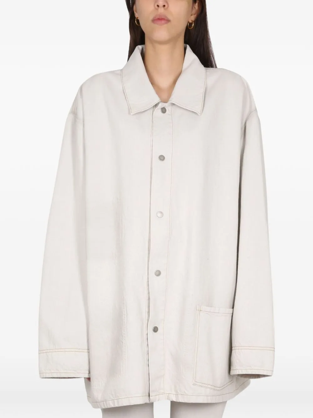 Button Denim Overshirt by Maison Margiela
