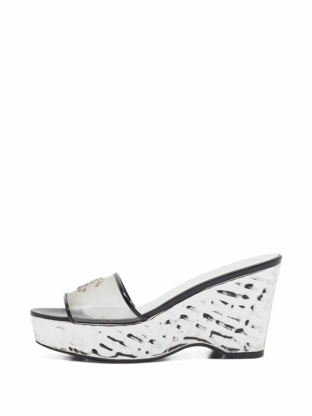 Turn-Lock Wedge Sandals by CHANEL Pre-Owned