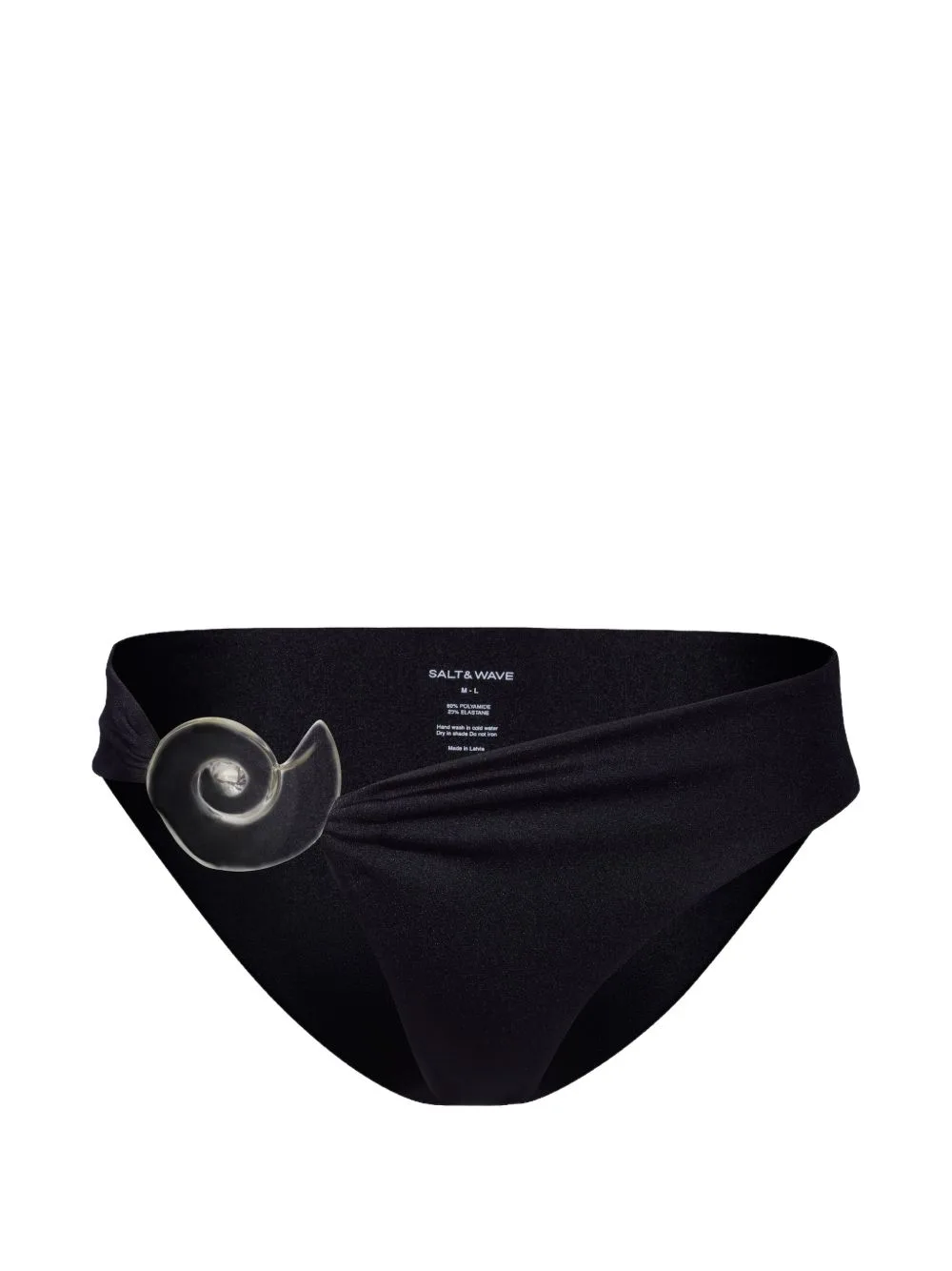 Aphrodite Shell-Embellished Bikini Bottoms by SALT & WAVE
