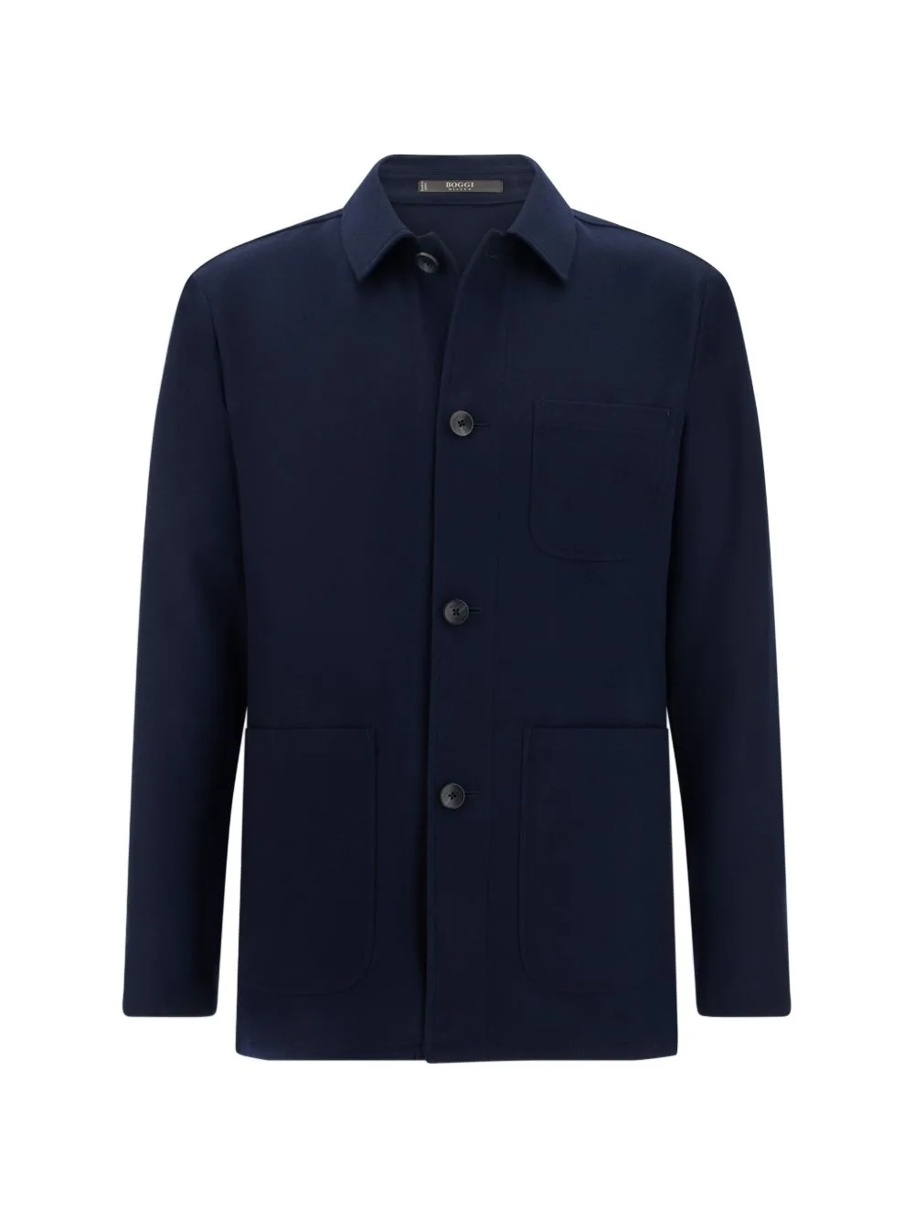 Shacket in Diagonal Wool by Boggi Milano